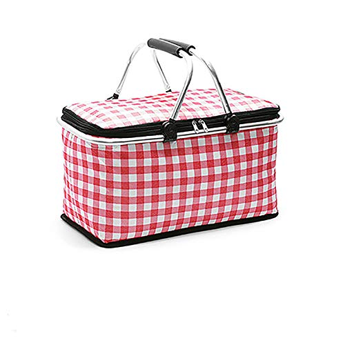Premium Insulated Picnic Basket - Large Capacity, Portable Cooler Bag for Outdoor, Camping, Beach & Picnics - Keeps Food Fresh for Hours | Perfect for Family Outings, Hiking & Travel