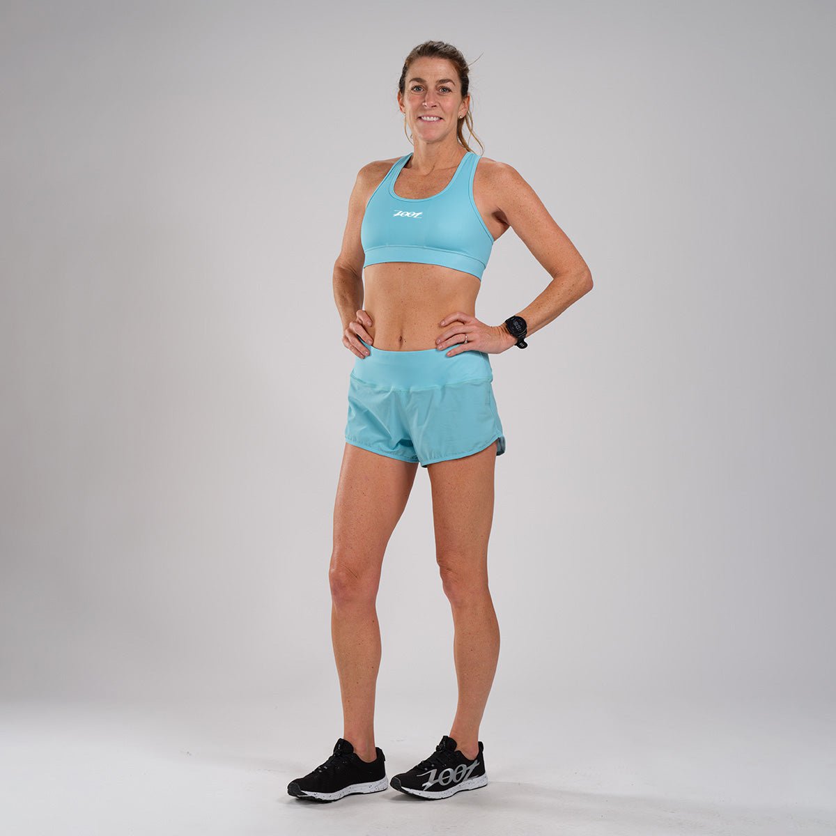 Women's Running Shorts - LTD Run 3 Athletic Shorts in Turquoise | Lightweight Breathable Workout Shorts for Jogging, Gym & Yoga