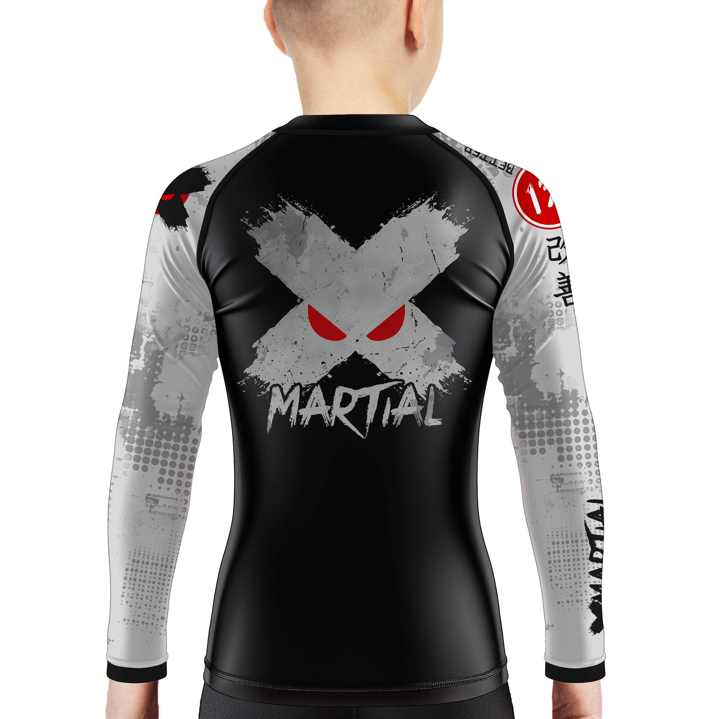 Mindful Mastery Kids BJJ Rash Guard - Breathable & Comfortable Brazilian Jiu-Jitsu Training Shirt for Children - Perfect for MMA, Grappling & Martial Arts Practice
