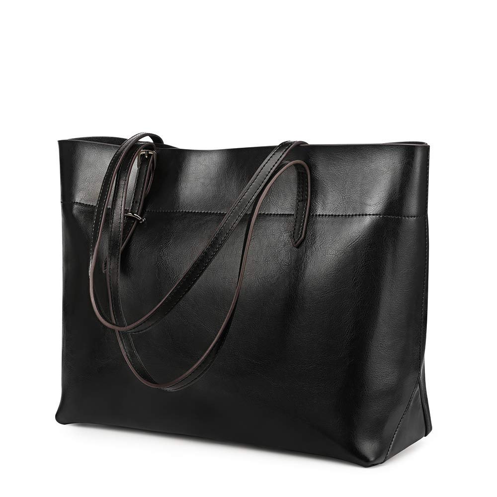 Vintage Genuine Leather Tote Shoulder Bag for Women - Classic Satchel Handbag with Top Handles | Perfect for Work, Travel & Everyday Use