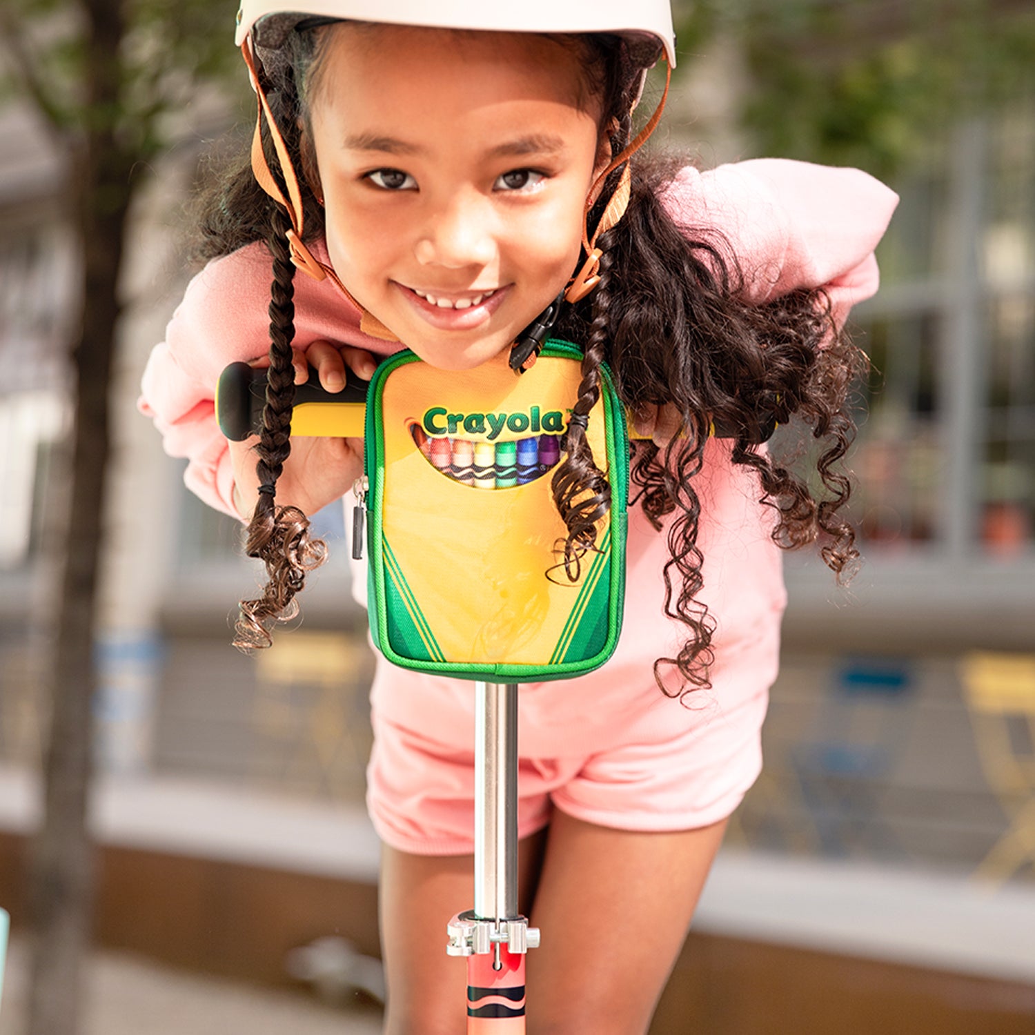 Crayola Customizable Kick Scooter for Kids - Adjustable Height 3 Wheel Scooter with LED Lights - Perfect for Outdoor Play, Commuting & Neighborhood Rides