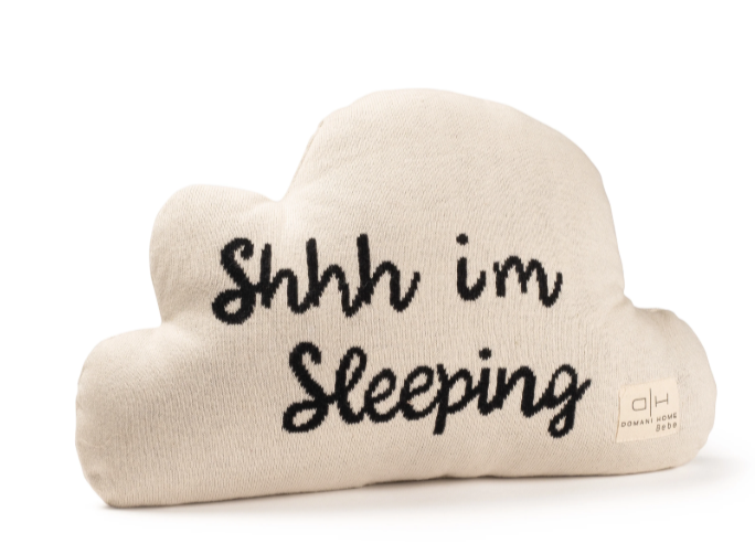 DOMANI HOME Cloud Text Pillow - Ultra Soft & Comfortable Decorative Throw Pillow for Living Room, Bedroom, Couch - Perfect for Home Decor, Gifts & Cozy Relaxation
