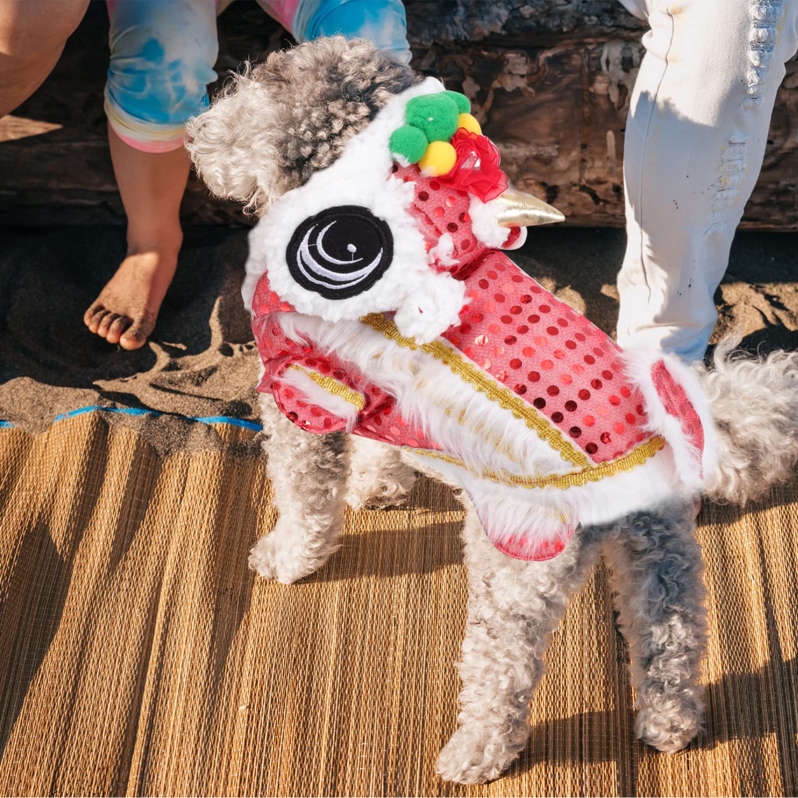 1pc Bunny & Dog Clothes - Halloween Pajamas, Christmas Costume, Summer Nightgowns with Hoodie & Sequins for Small Pets | Perfect for Holidays, Photo Shoots & Cozy Nights