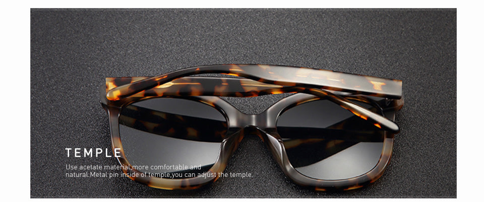 20/20 Classic Polarized Acetate Unisex Sunglasses AT8048 - UV Protection for Men & Women - Perfect for Driving, Beach & Outdoor Activities