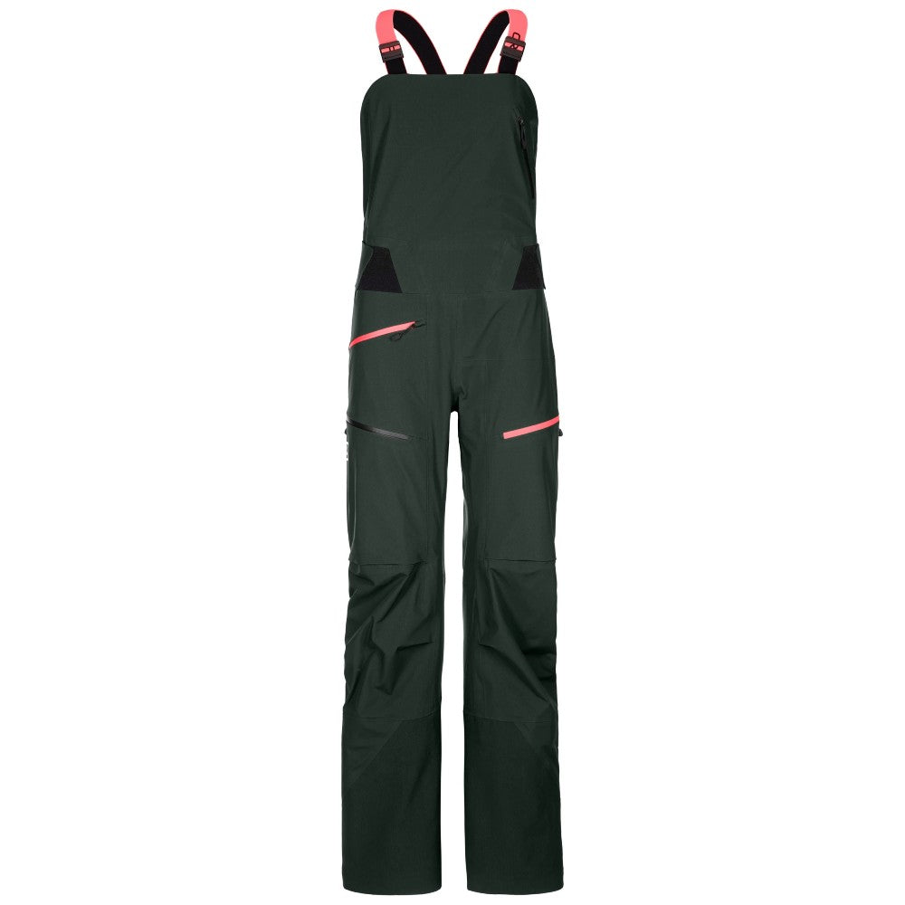 Ortovox 3L Deep Shell Bib Pants for Women - Waterproof & Breathable Ski Pants for Alpine Adventures & Winter Sports