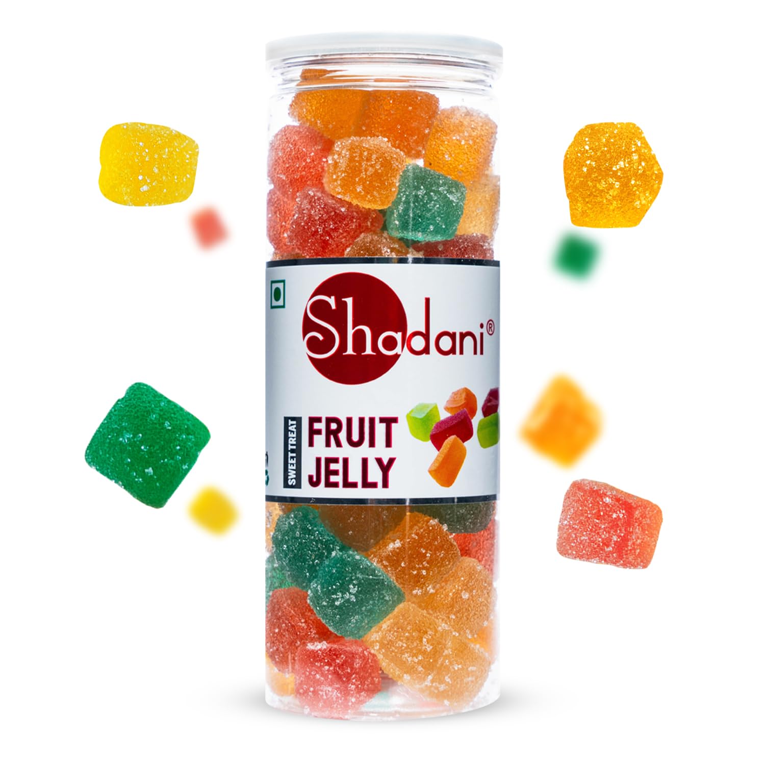 Shadani Assorted Fruit Jelly Soft Candy Box 200g (7.05oz) - Indian Special Sweet Mix - Perfect for Parties, Gifts & Dessert Snacking