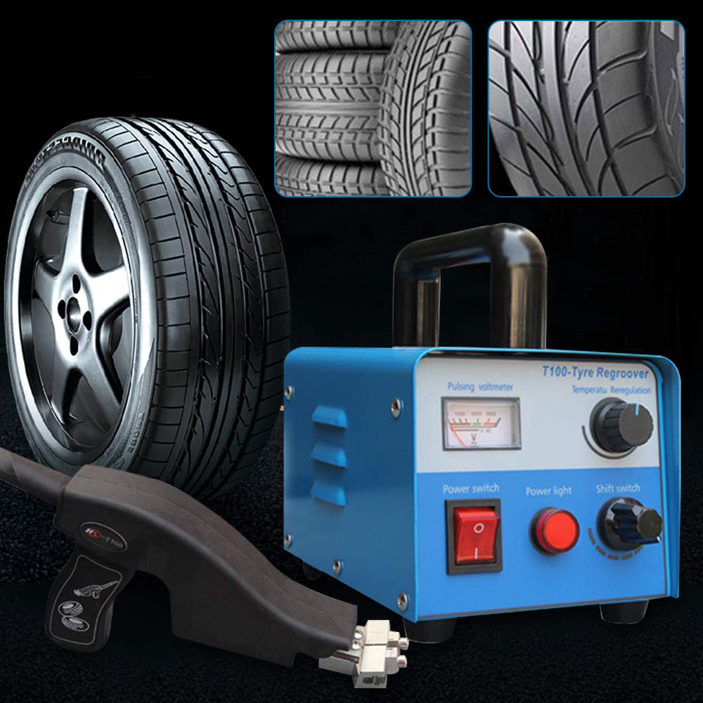 Professional Tire Groover Kit - Heavy Duty Truck & Car Tire Regrooving Tool with Heated Cutter, 110V 400W - Perfect for Tire Repair Shops & Off-Road Vehicle Maintenance