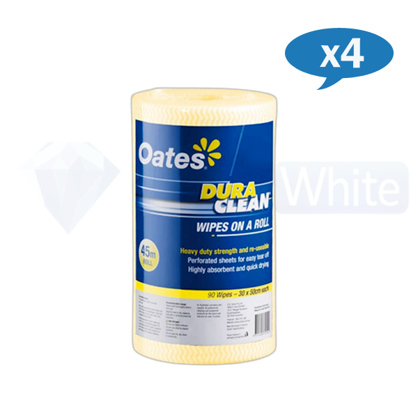 Oates Duraclean Multipurpose Wipes Extra Heavy Duty - All-Purpose Cleaning Wipes for Kitchen, Bathroom & Tough Stains | Commercial & Household Use