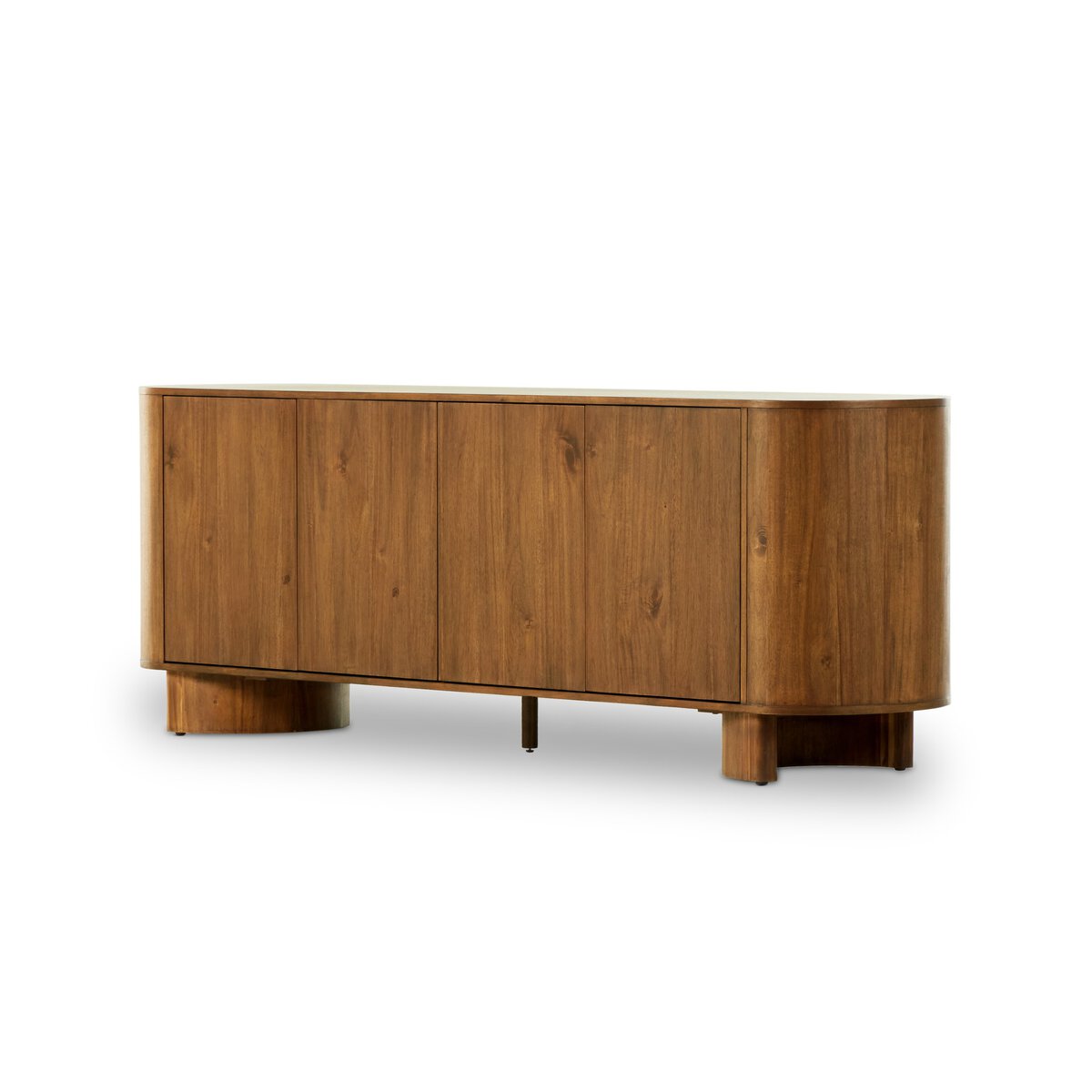 Paxton Sideboard - Modern Buffet Cabinet with 2 Doors & 4 Drawers for Dining Room Storage | Solid Wood Console Table for Entryway, Living Room & Home Office Organization