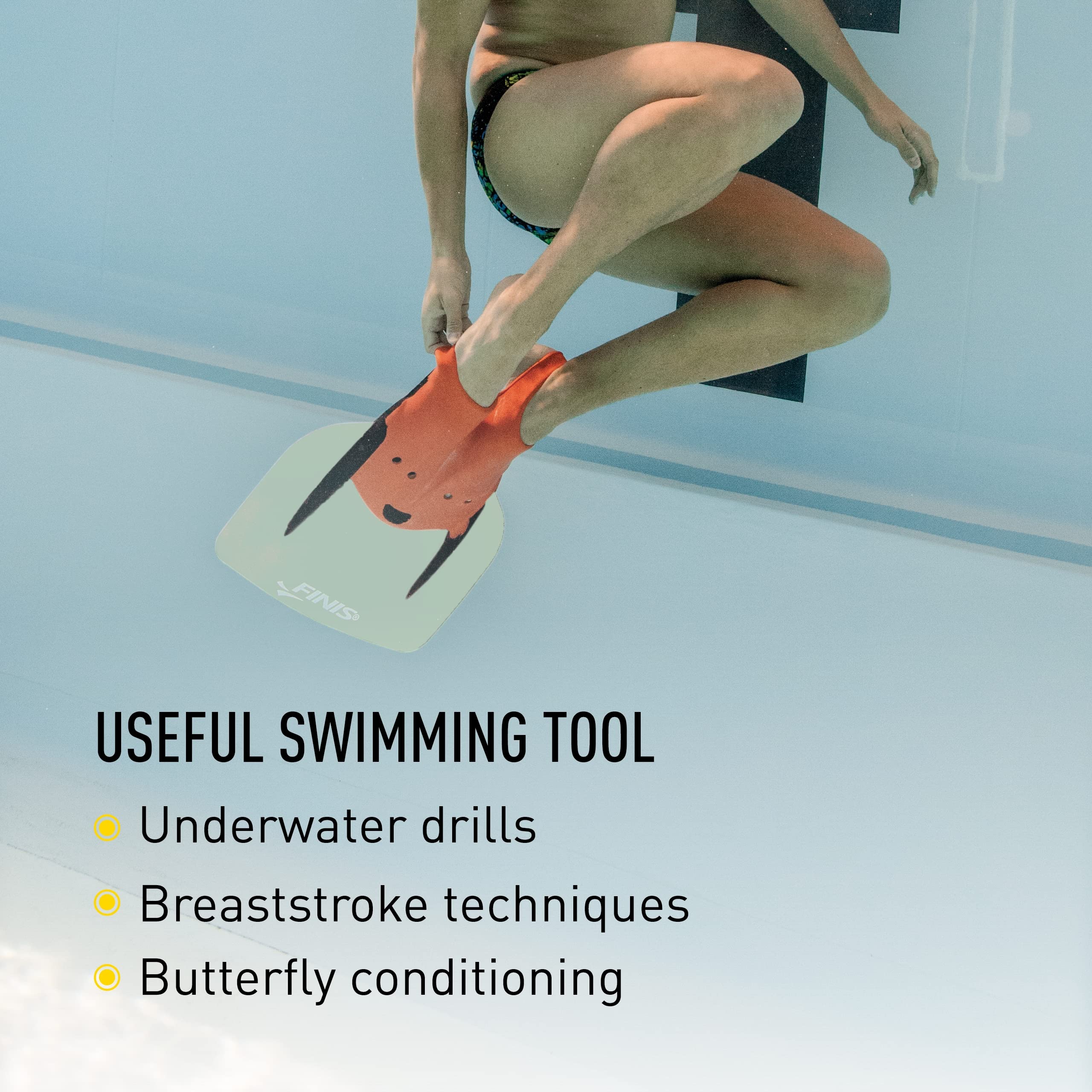 FINIS Shooter Fiberglass Monofin - Professional Swimming Fin for Men & Women - Improves Technique, Speed & Strength - Mermaid Style Swim Flipper for Pool Training, Freediving & Underwater Performance