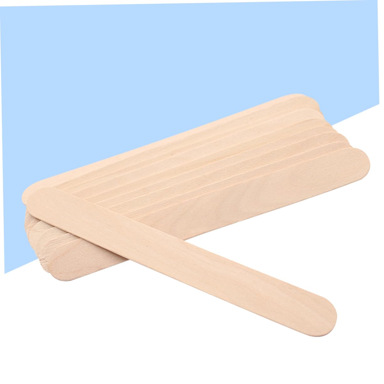 100pcs Wooden Facial Hair Removal Tool Set - Natural Dermaplaning Scraper, Exfoliating Beauty Care Stick for Smooth Skin - Perfect for Eyebrow Shaping & At-Home Spa Treatments