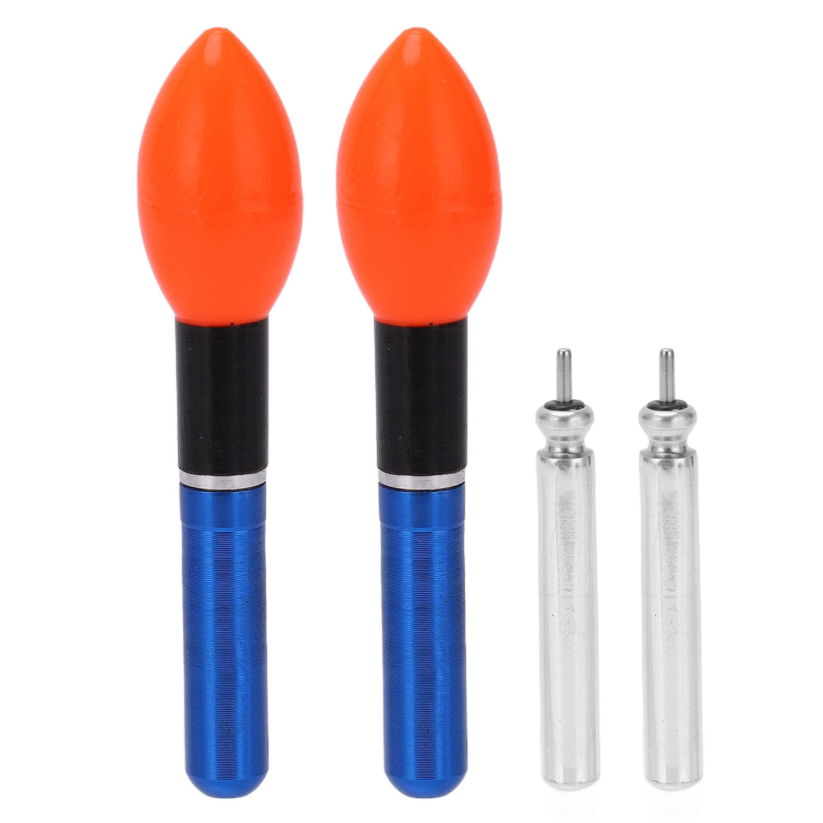 Alomejor LED Night Fishing Floats - 2pcs Glow in The Dark Fishing Bobbers for Night Fishing | Perfect for Freshwater, Saltwater & Ice Fishing