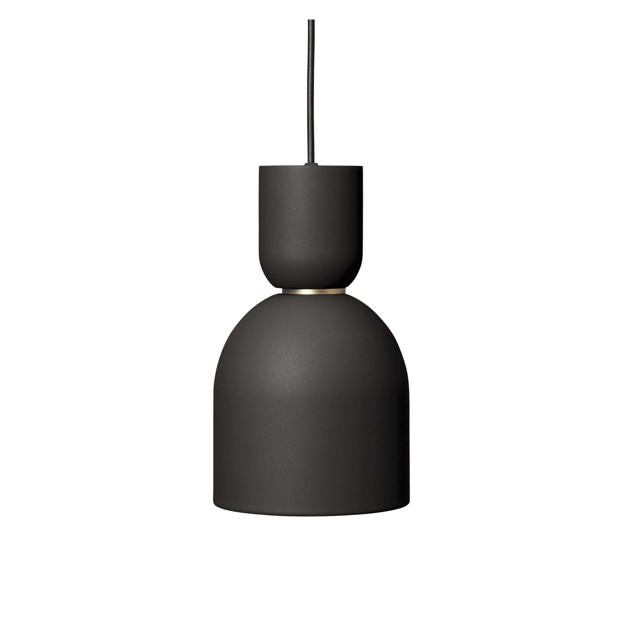 FERM LIVING Collect Pendant Light - Modern Black Bell Shade for Dining Room, Kitchen Island & Bedroom Lighting