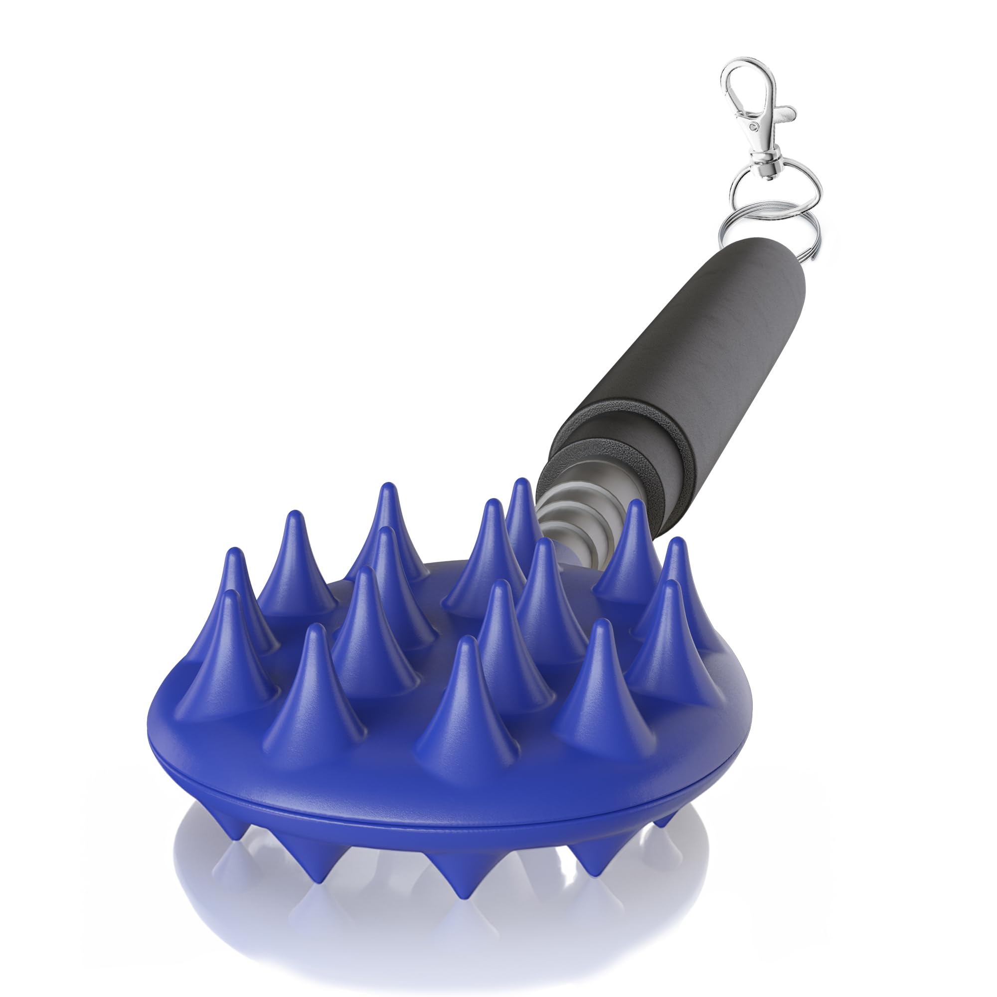 Extendable Back Scratcher for Adults - Dual-Sided Cactus Design Itch Relief Tool (Extends to 24.5 Inches) - Perfect Gift for Men & Women - Use at Home, Office or Travel (Blue)