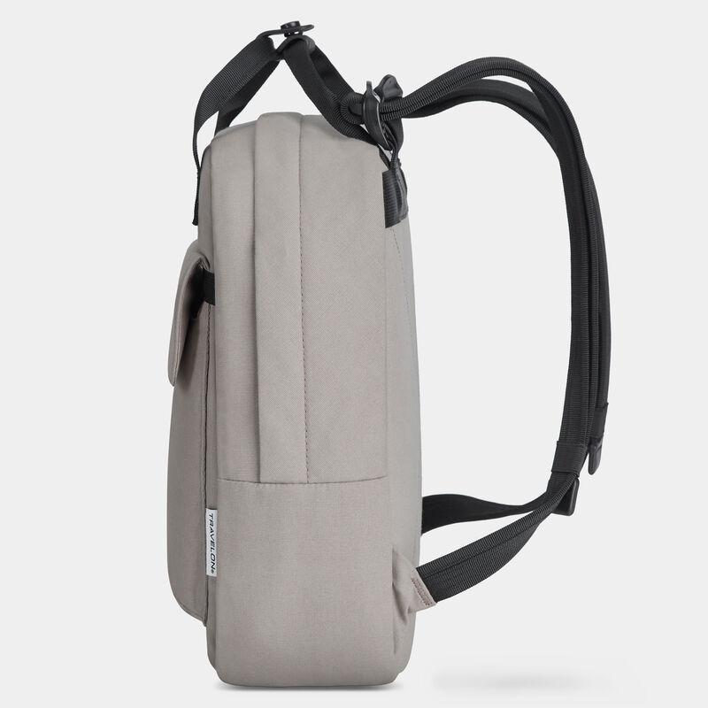 Travelon Origin Sustainable Antimicrobial Anti-Theft Small Backpack - Lightweight & Secure Daypack for Commuting, Travel & Outdoor Adventures