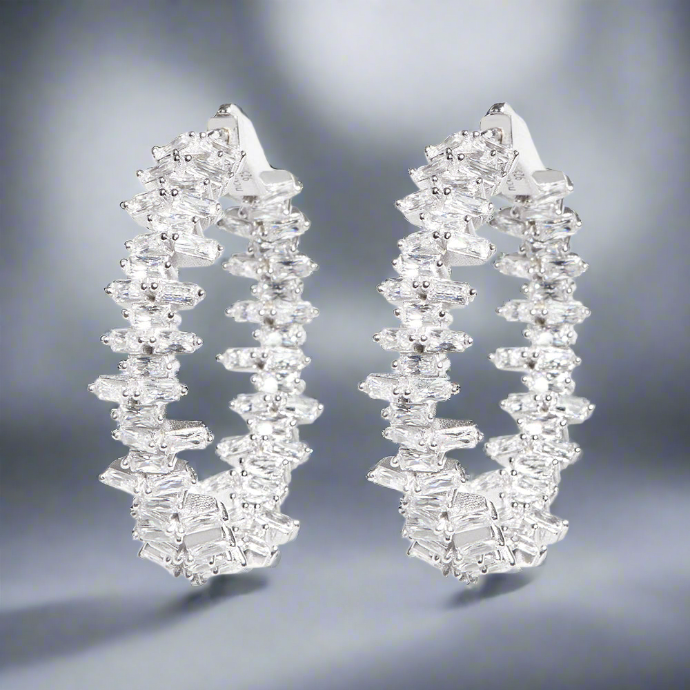 Mabel Hoop Earrings for Women - Trendy Gold & Silver Fashion Jewelry - Perfect for Parties, Weddings & Everyday Wear