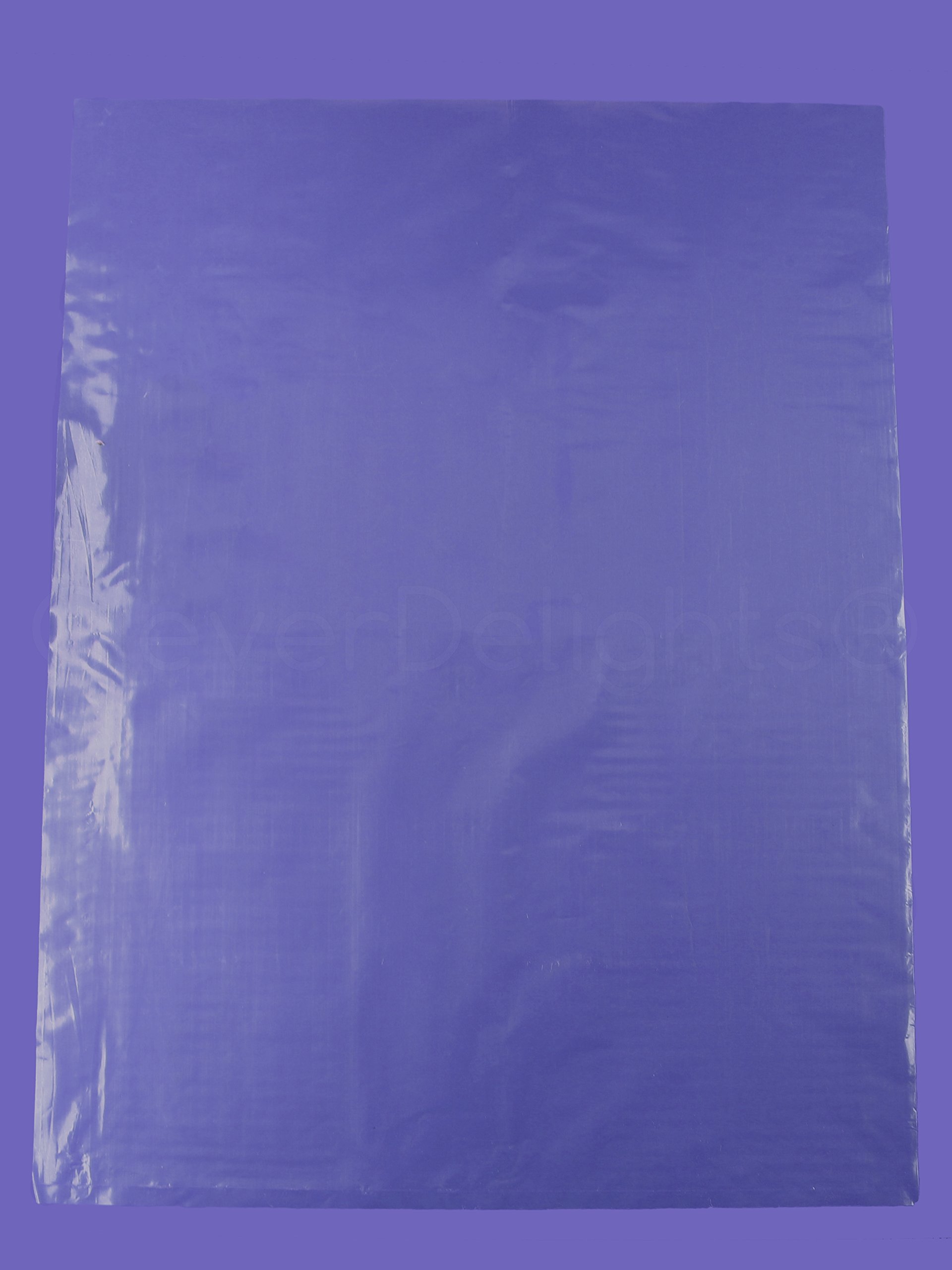 CleverDelights 18x24 Inch Clear Poly Bags - 1 Mil Thick - Pack of 1000 - Flat Plastic Bags for Packaging, Storage & Shipping - Perfect for Retail, Crafts & Food Storage