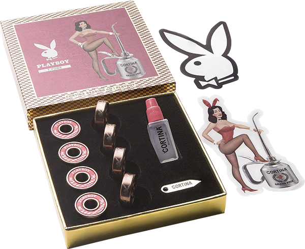 Premium Cortina T Funk Playboy Bearings Set - High Performance Skateboard Bearings for Smooth Riding - Perfect for Street Skating, Longboarding & Skatepark Tricks