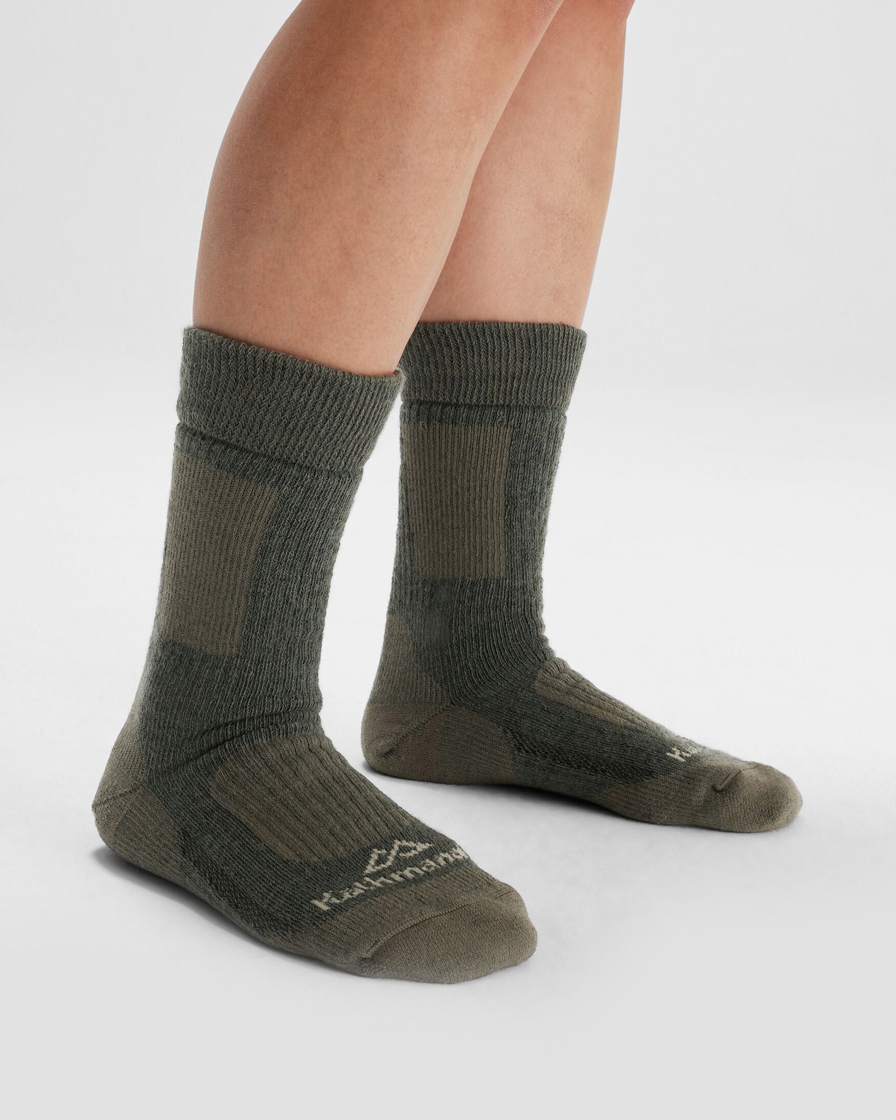 Thermal Socks for Men & Women - 2 Pack Black/Beech - Winter Warm Wool Socks for Hiking, Skiing & Outdoor Activities