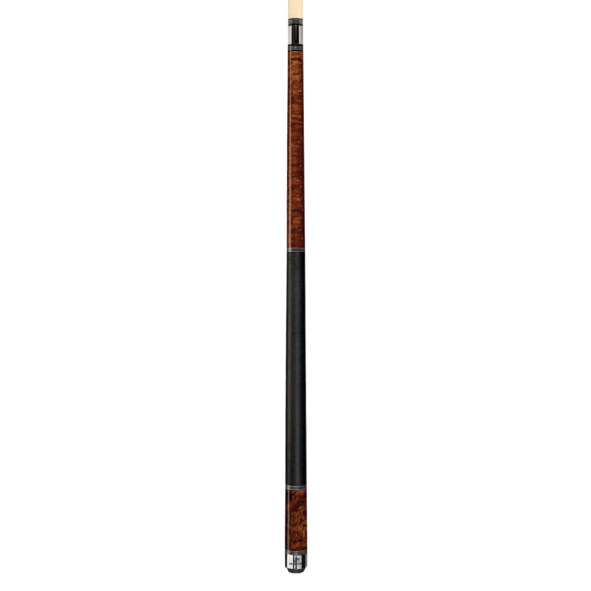 Professional Players Classic Birds-Eye Maple Pool Cue with Triple Silver Rings - Premium Billiard Accessory for Tournaments & Home Game Rooms