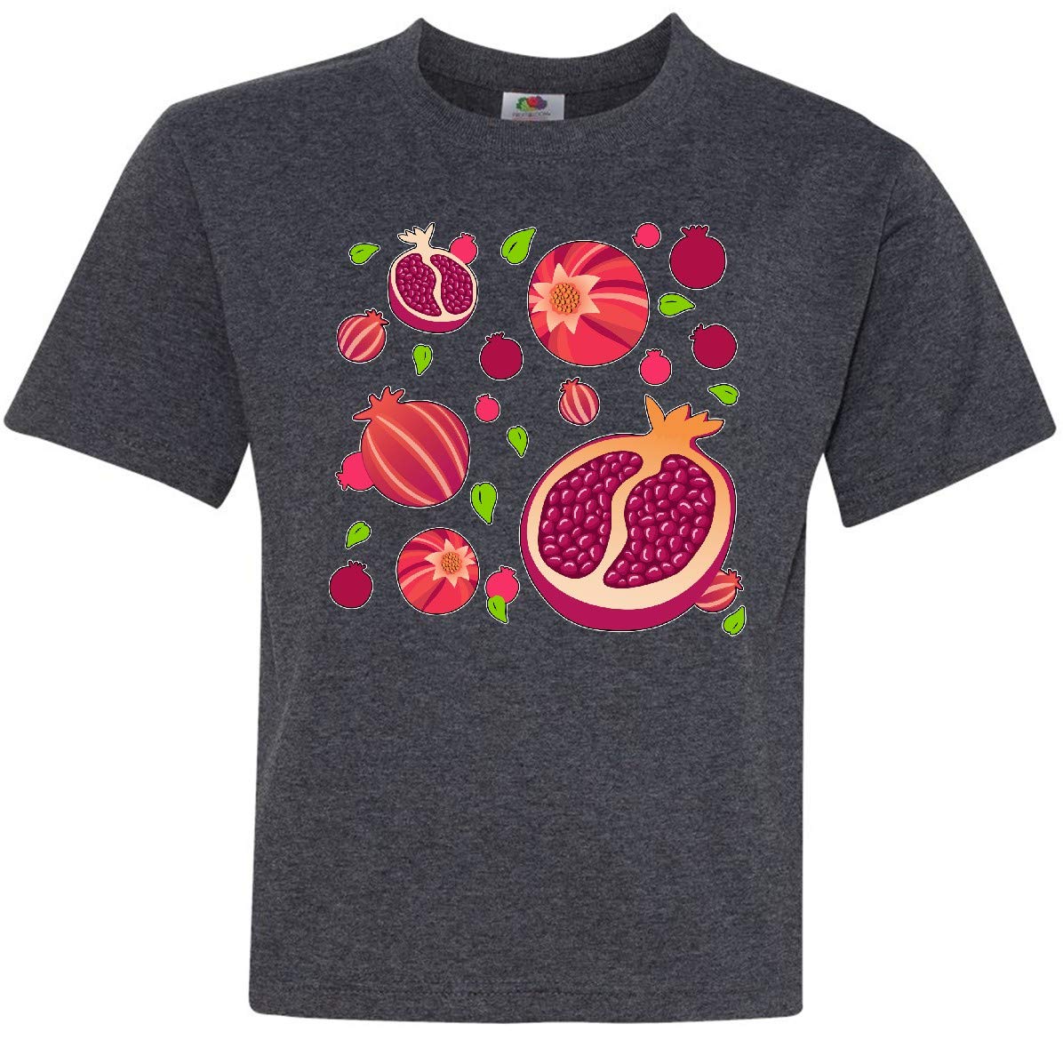 Inktastic Pomegranate Fruit Party Youth T-Shirt | Fun Graphic Tee for Kids | Birthday Party Outfit & Casual Wear