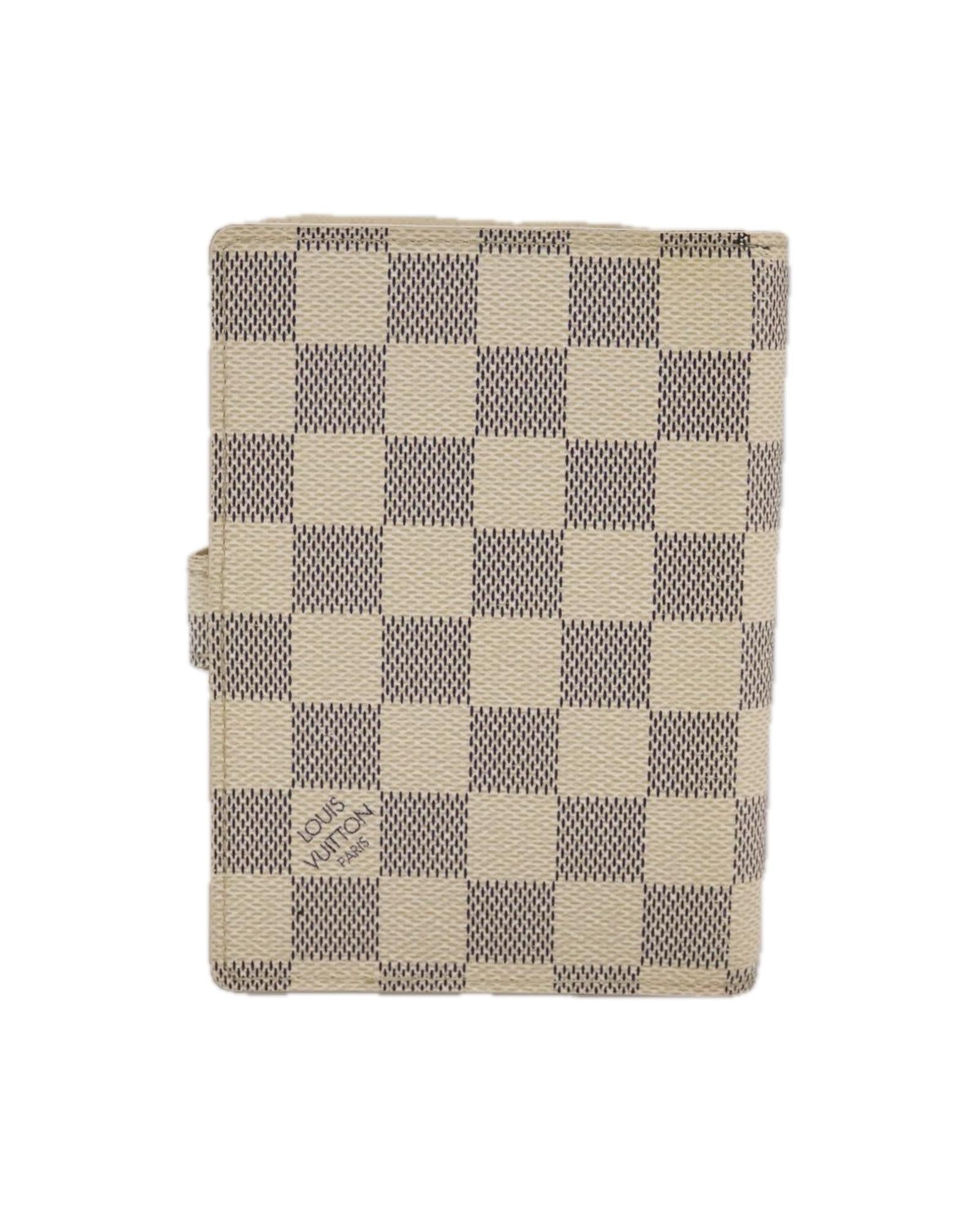 Louis Vuitton Agenda PM Damier Azur Leather Planner - Luxury Organizer for Business & Personal Use - Perfect for Meetings, Travel & Daily Scheduling