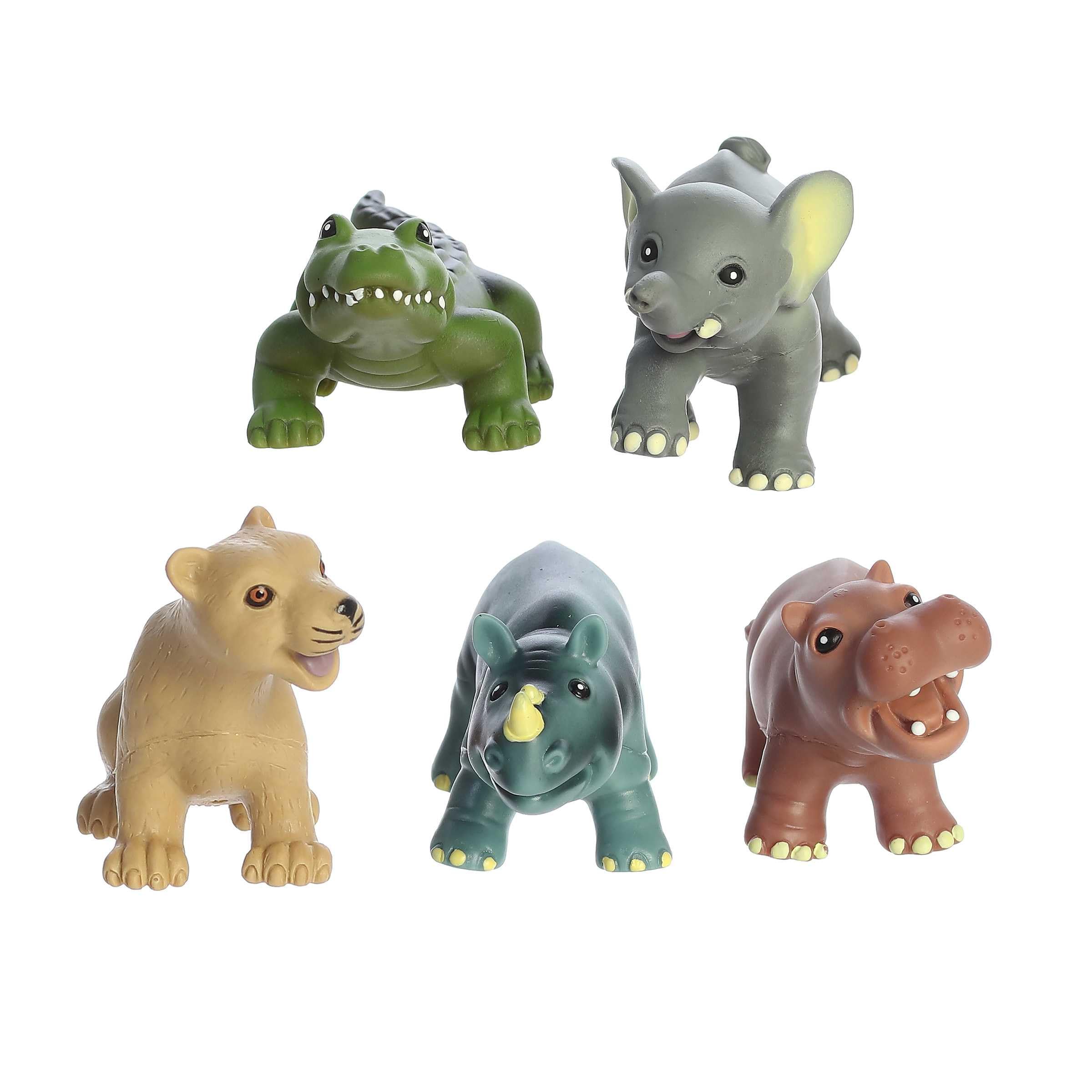 Aurora® Toys Timeless Habitat™ My First Safari Animal Playset - 5.5 Inch Multicolor Educational Toy for Kids | Perfect for Imaginative Play, Unplugged Activities & Safari-Themed Learning Adventures