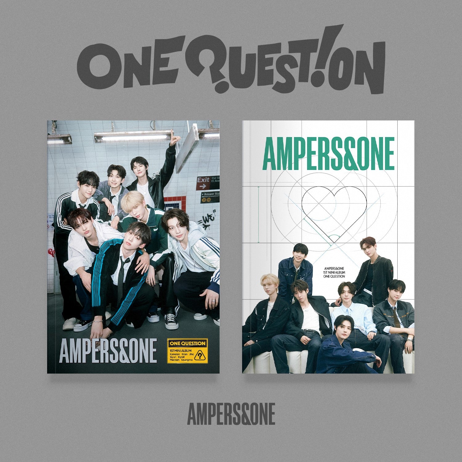 AMPERS&ONE 1ST MINI ALBUM 'ONE QUESTION' - K-Pop Collectible CD with Photobook & Poster | Perfect for Fans, Gift Giving & Music Collections