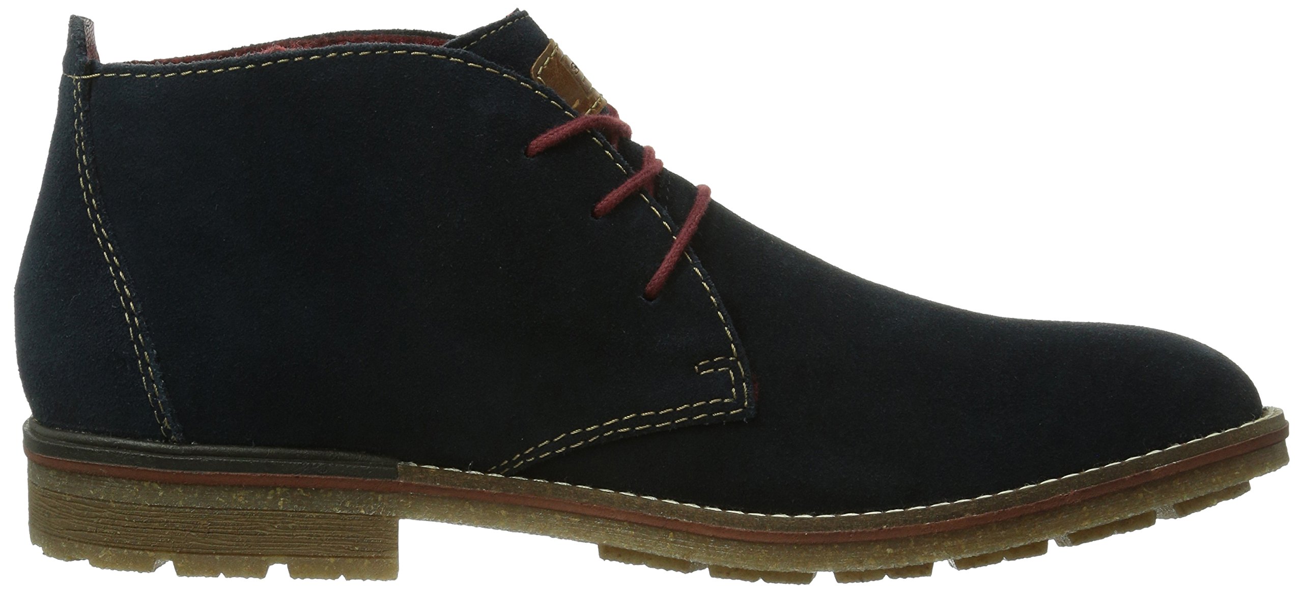 Rieker Men's Blue & Black Leather Lace-Up Boots Size 44 EU (US 10.5) - Comfortable Casual & Work Boots for Walking, Office & Outdoor Activities