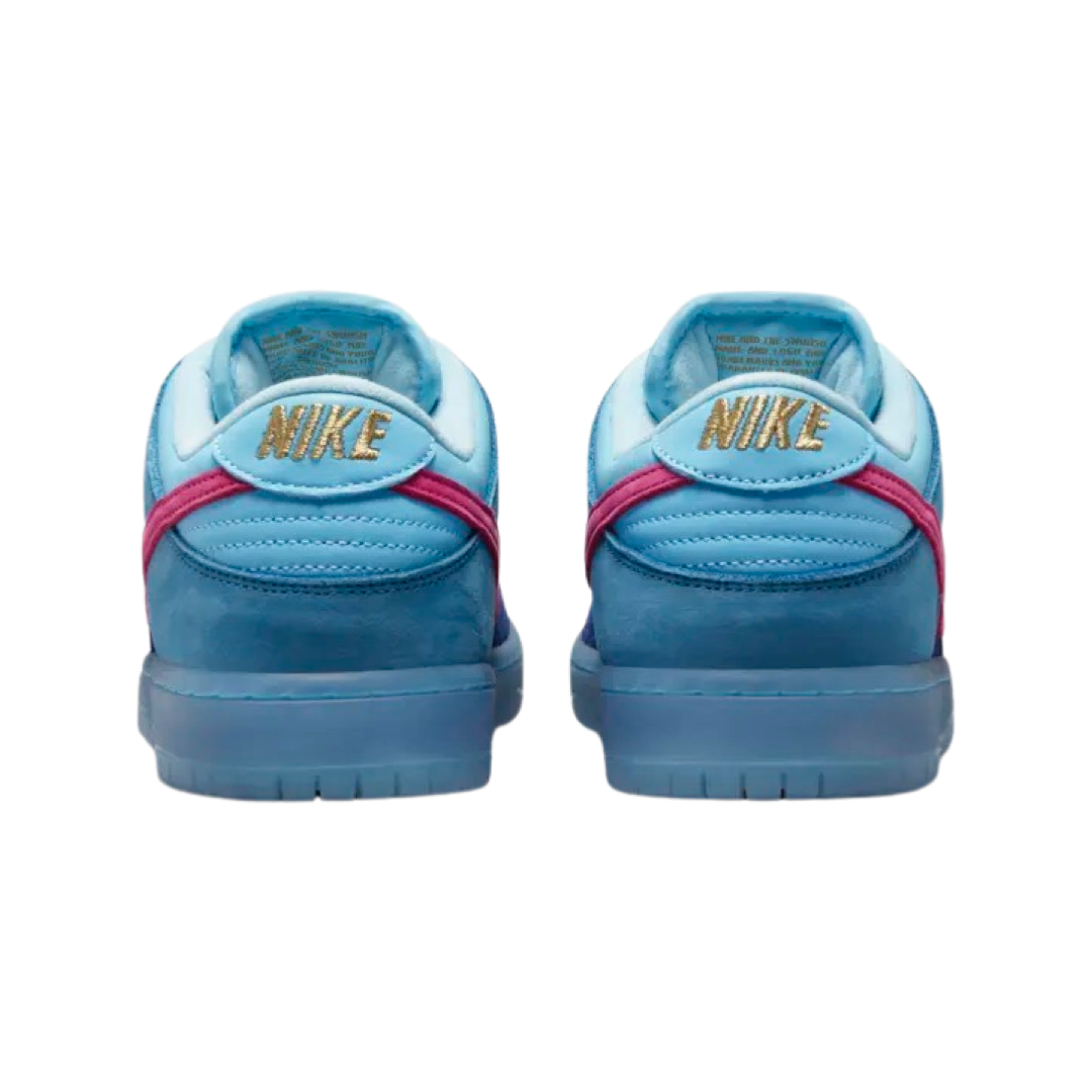 Nike Dunk SB Low Pro QS Run the Jewels Sneakers - Deep Royal Blue & Active Pink Colorway | Men's Skateboarding Shoes for Streetwear & Casual Wear