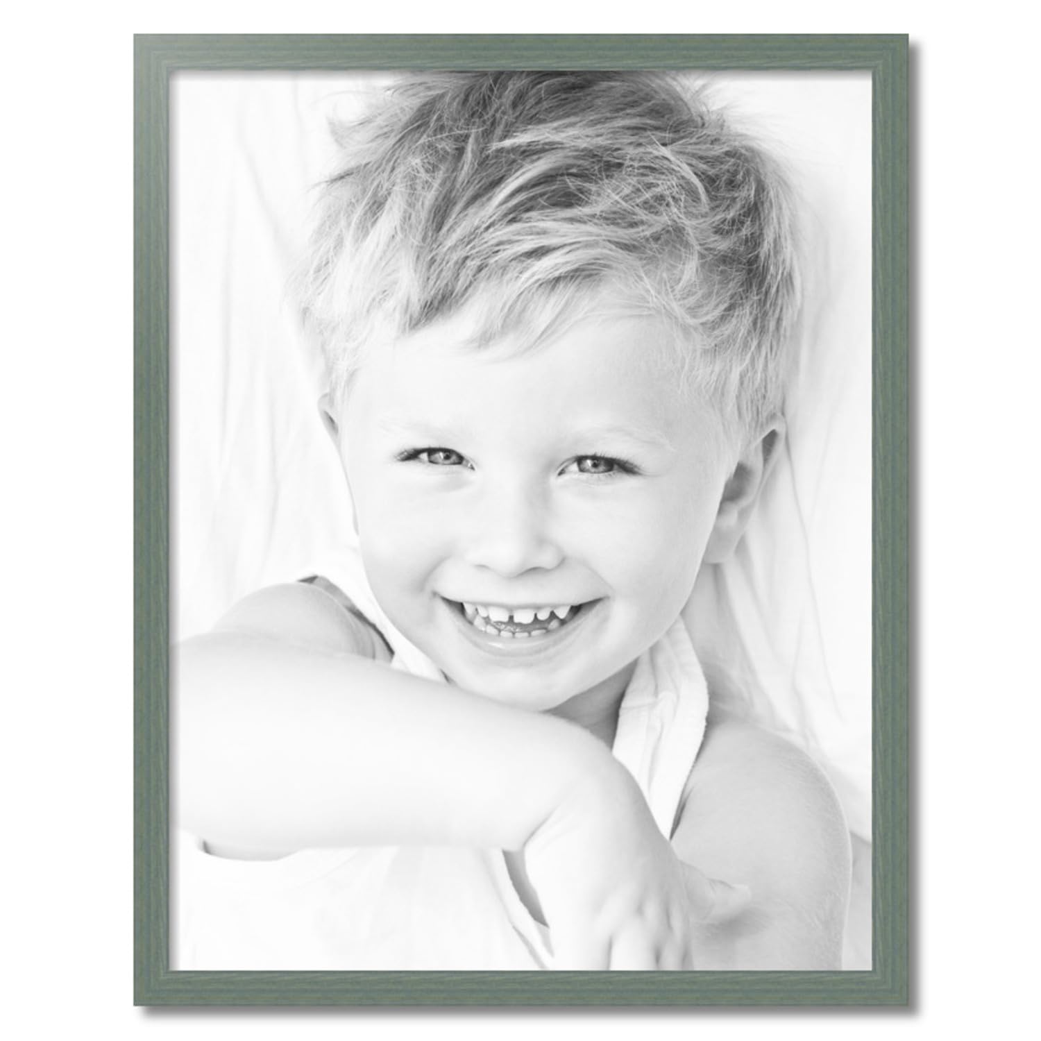 ArtToFrames 29x37 Inch Green Wood Picture Frame - 1.5 Inch Custom Poster Frame for Artwork & Photos with Economy Acrylic - Perfect for Home Decor, Office Display & Gift Giving