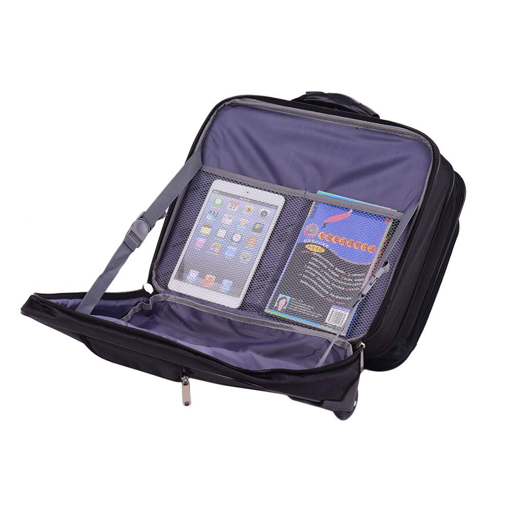 Rolling Laptop Briefcase with Wheels - 14.1