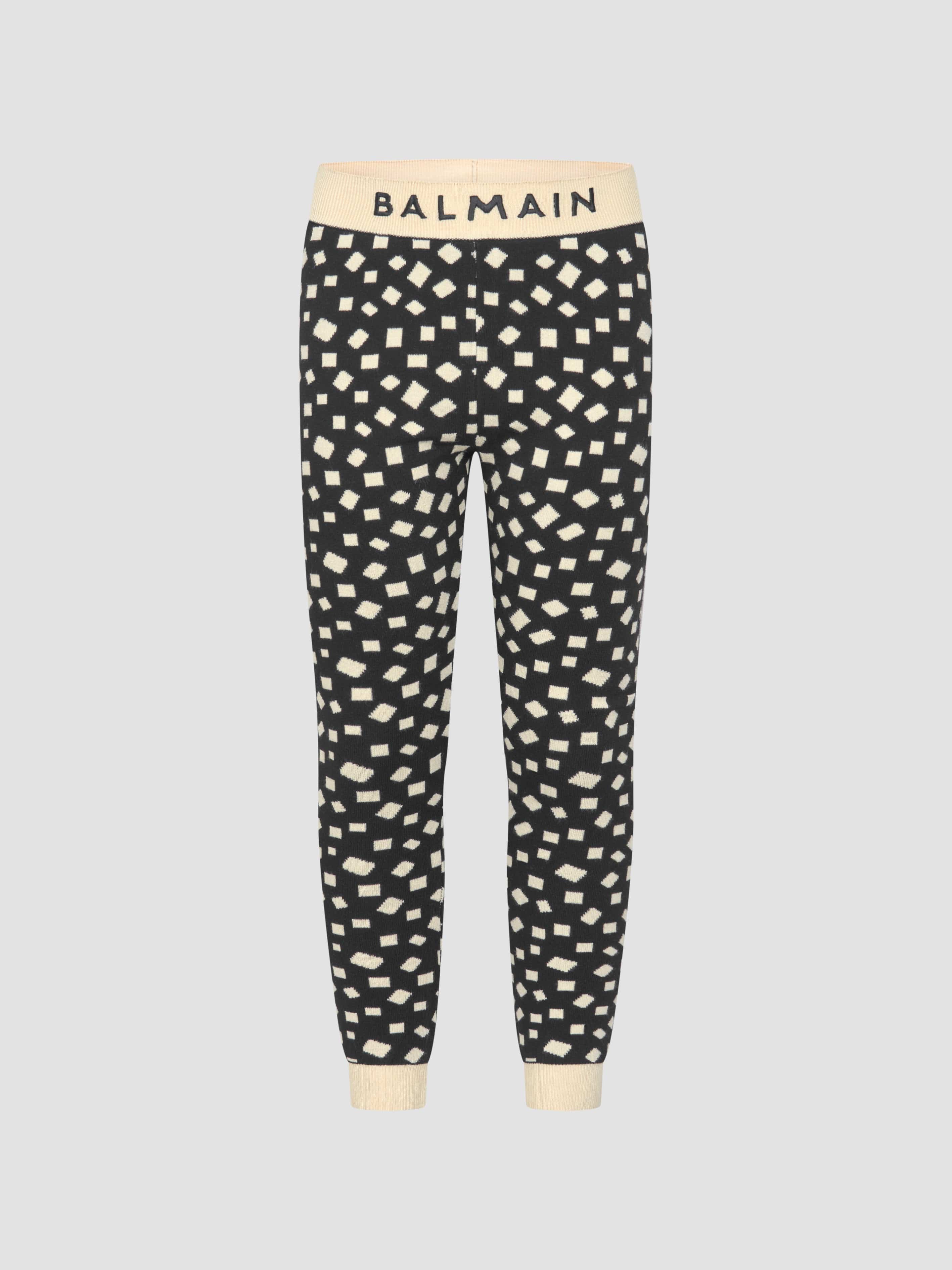 Balmain Girls Leggings for Kids - High Waist Stretchy Soft Cotton Leggings - Perfect for School, Playtime & Dance Classes