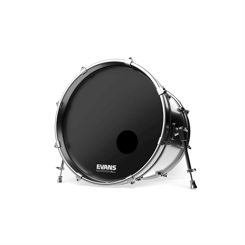 Evans EQ3 Black Resonant Bass Drumhead 22