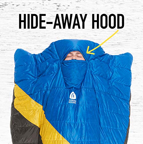 Sierra Designs Nitro Quilt 20 & 35 Degree Ultralight Sleeping Bag - 800 Fill DriDown Water-Resistant Backpacking Gear for Camping, Hiking & Outdoor Adventures - Men & Women