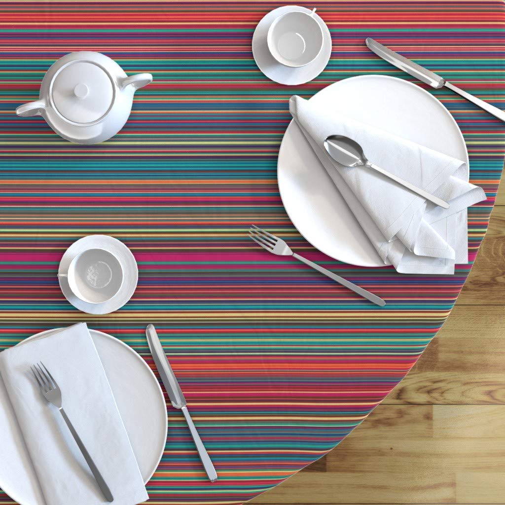 Custom Printed Spoonflower Cotton Sateen Tablecloth - 70
