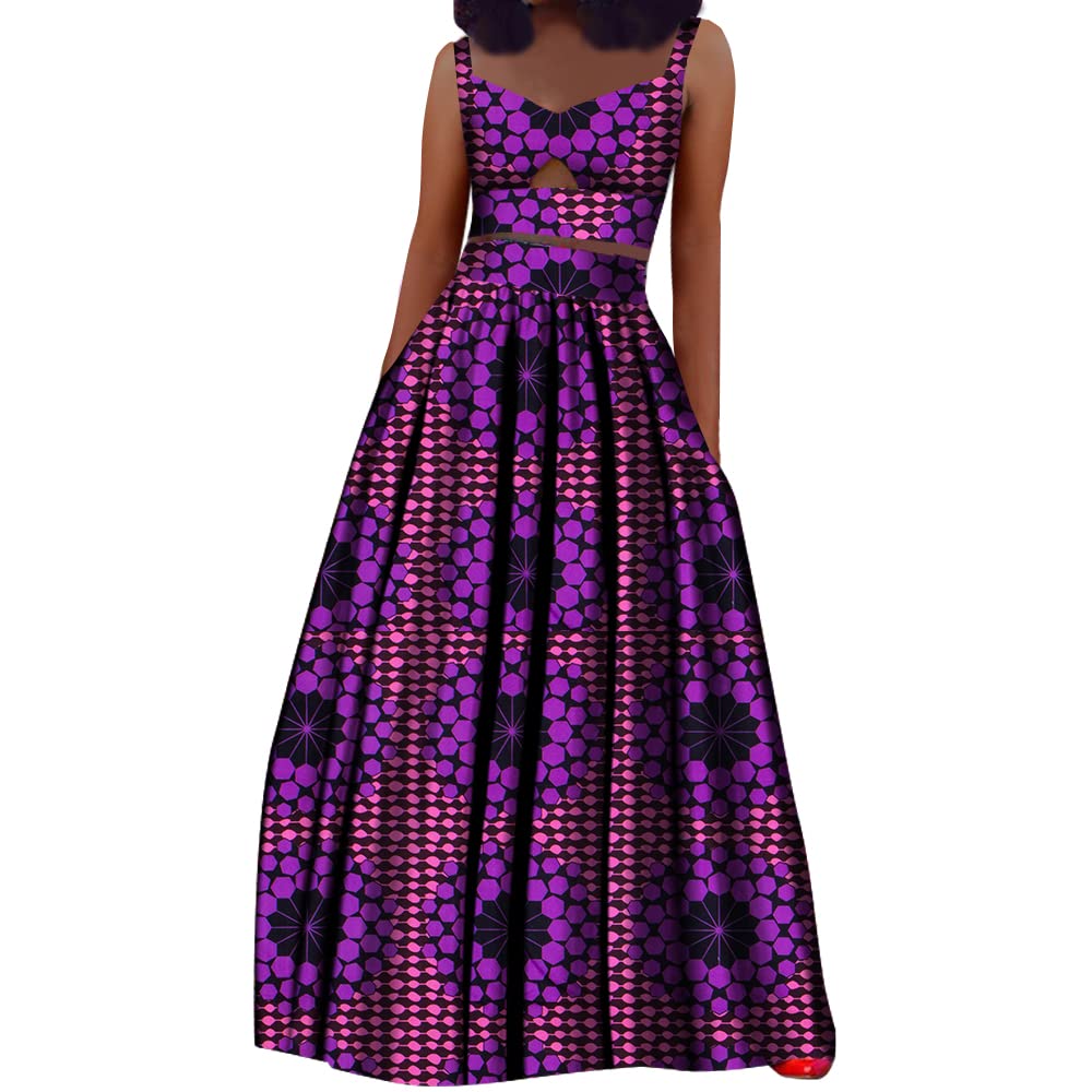 Stylish African Print Dresses for Women - 2 Piece Ankara Kente Outfit Set for Party, Wedding & Special Occasions | Traditional Elegant Casual Wear for Church, Date Night & Cultural Events