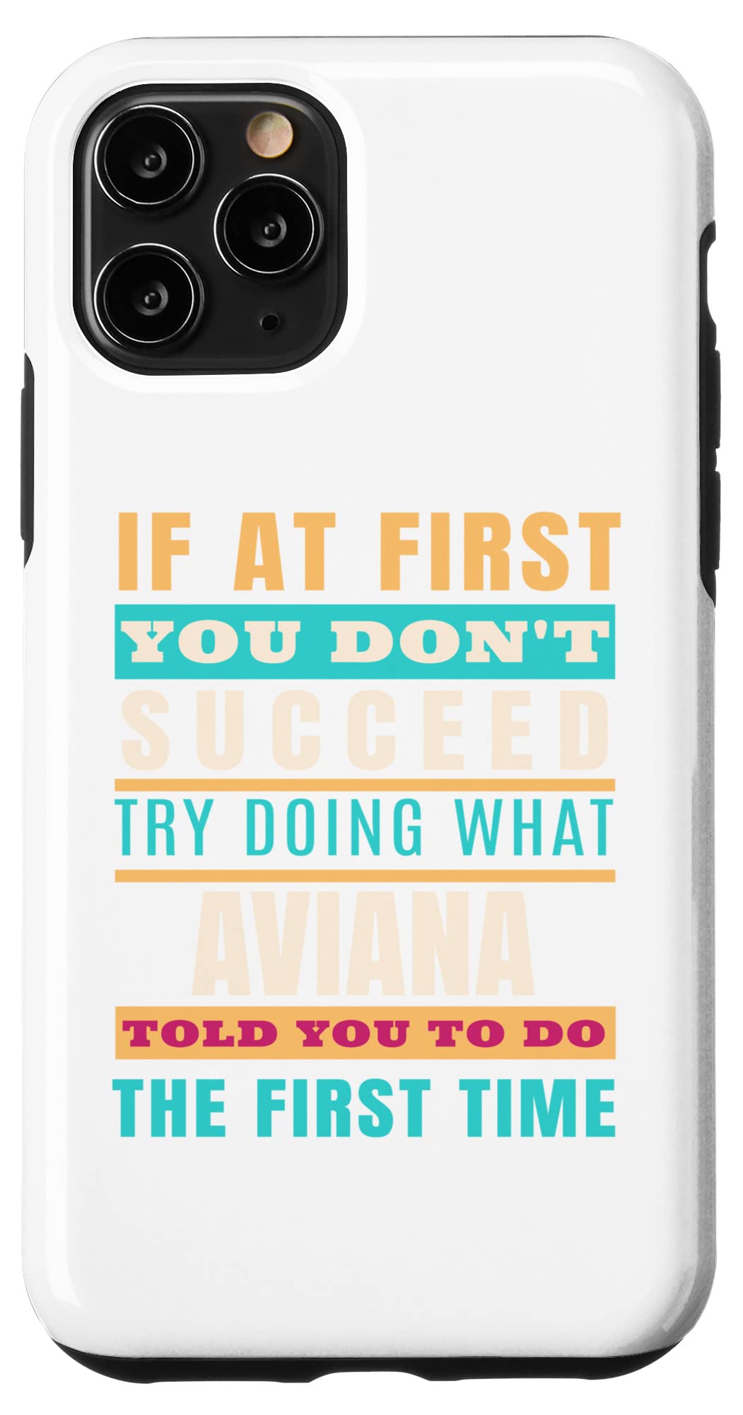 AVIANA Personalized Name iPhone 11 Pro Case - Custom First Name Phone Cover for Women & Men - Perfect Gift for Birthday, Anniversary & Holidays