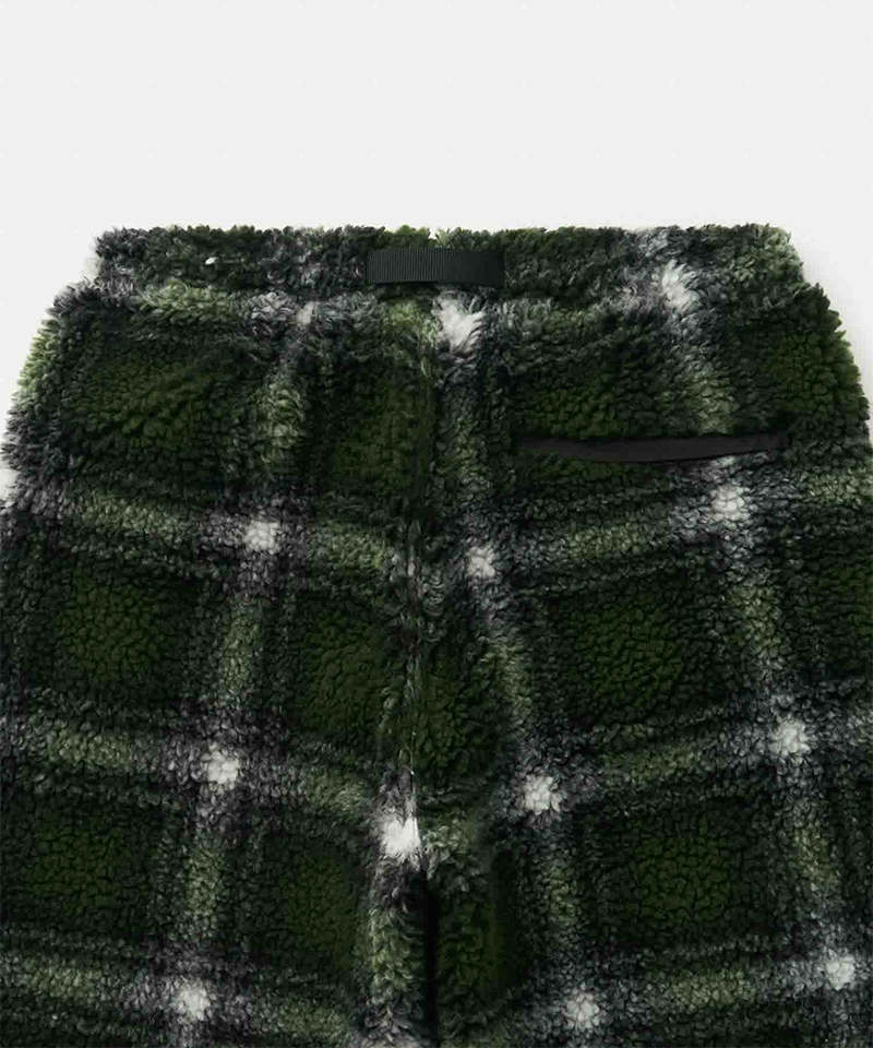 Cozy Shadow Plaid Sherpa Pants for Women - Winter Fleece Lined Thermal Pants with Elastic Waistband - Perfect for Cold Weather, Outdoor Activities & Lounge Wear