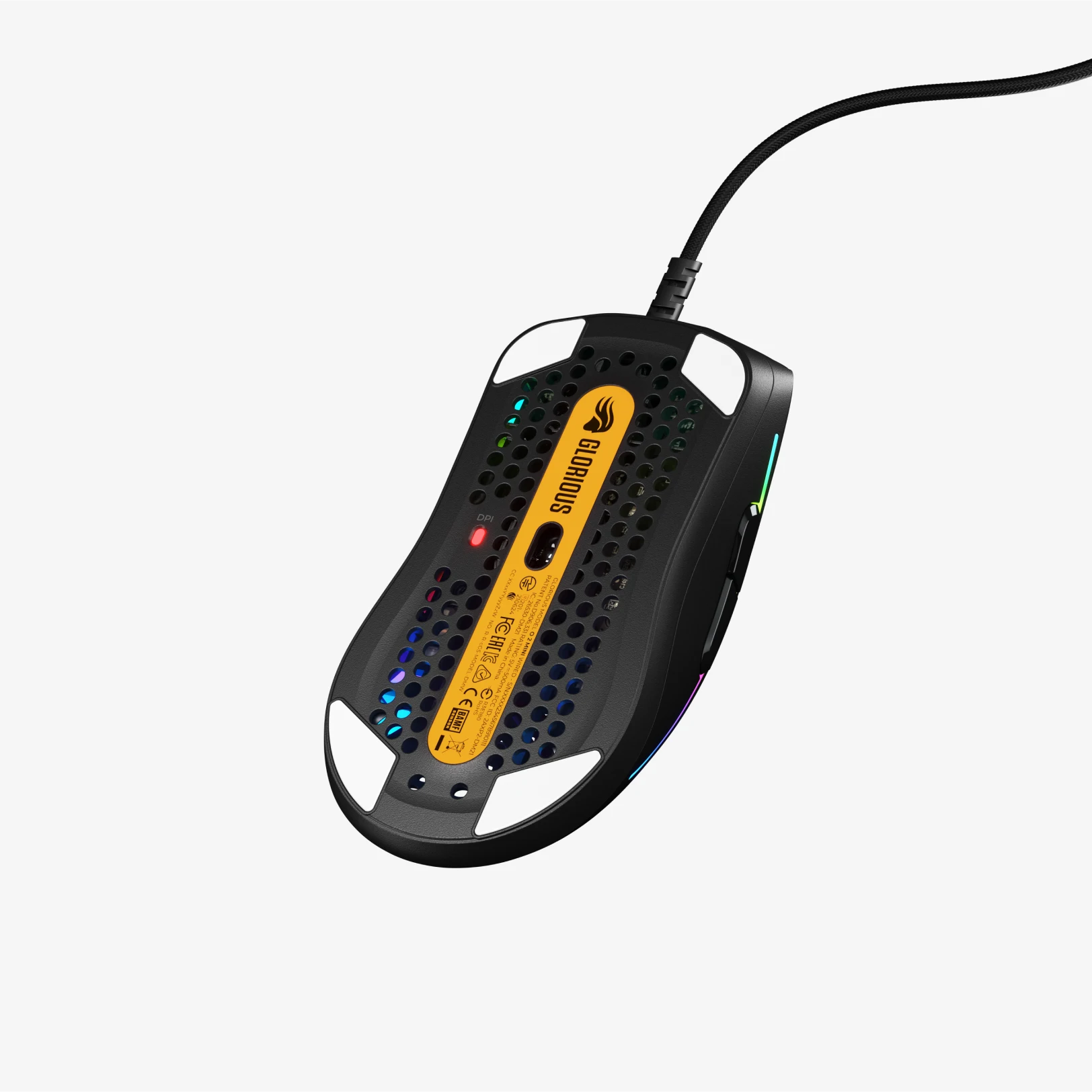Glorious Model O 2 Mini Wired Gaming Mouse - Ultra Lightweight Honeycomb Design for PC, Esports & FPS Gaming - Perfect for Competitive Gamers & Office Work