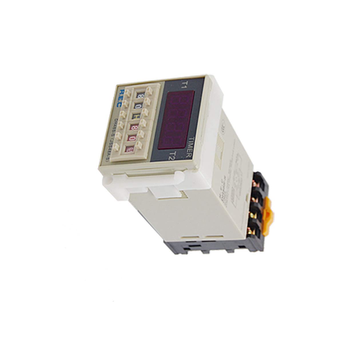 0.1s-99h 24V DC Programmable Double Time Delay Relay Timer DH48S-S - Perfect for Industrial Automation, HVAC Systems, and Electrical Control Panels