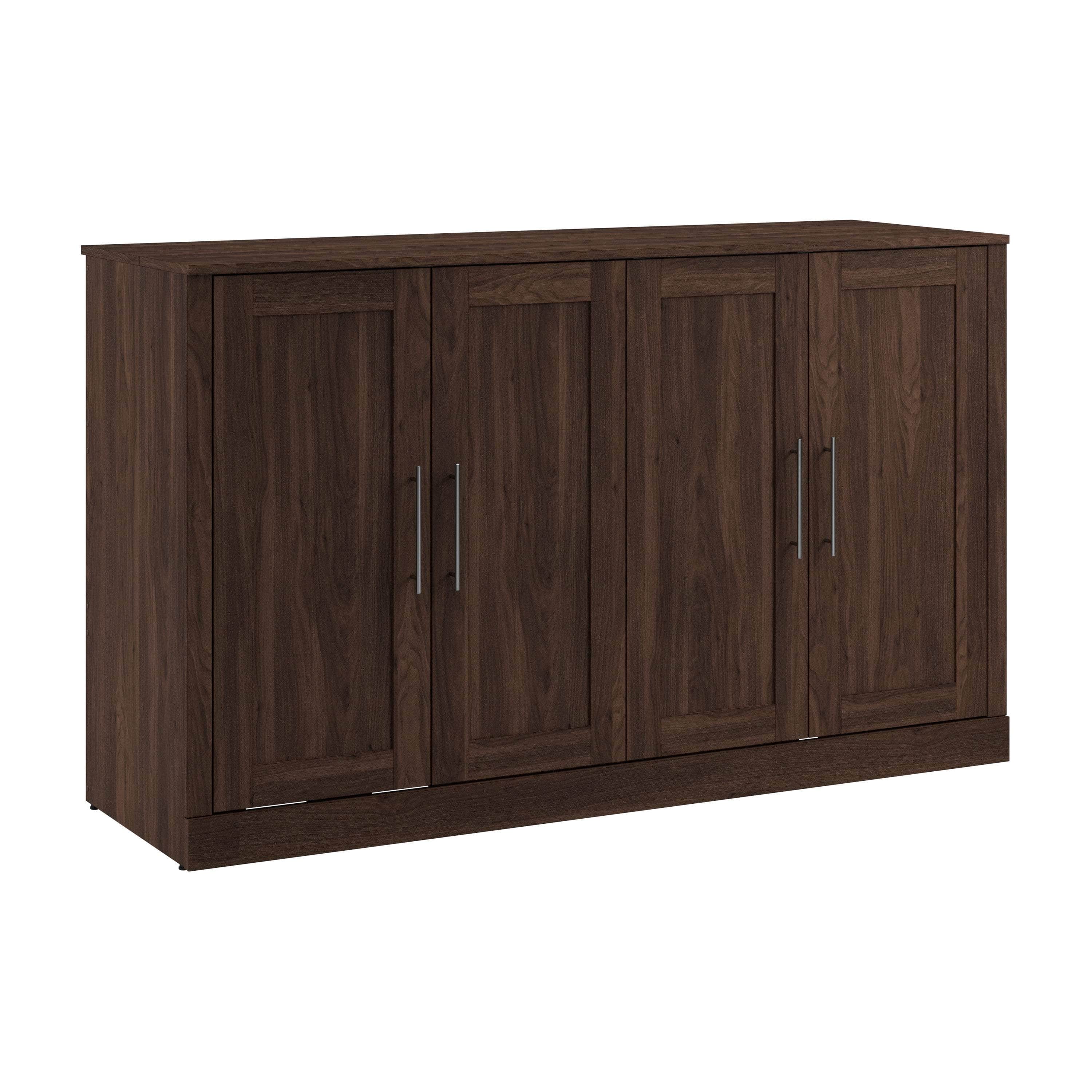 Pur 75W Queen Cabinet Bed with Mattress - 3 Color Options | Space-Saving Murphy Bed for Small Apartments & Guest Rooms