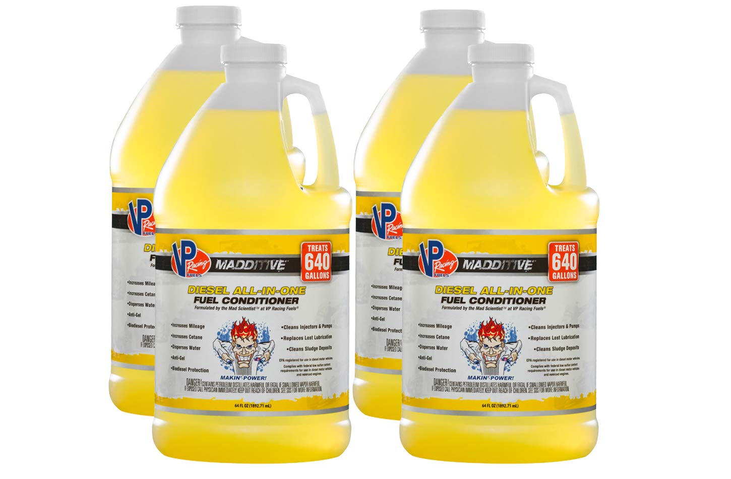 Premium Diesel Fuel Treatment Additive - 64oz Bottle (Case of 4) | Improves Engine Performance, Cleans Injectors & Boosts MPG | Ideal for Trucks, Heavy Equipment & Fleet Maintenance