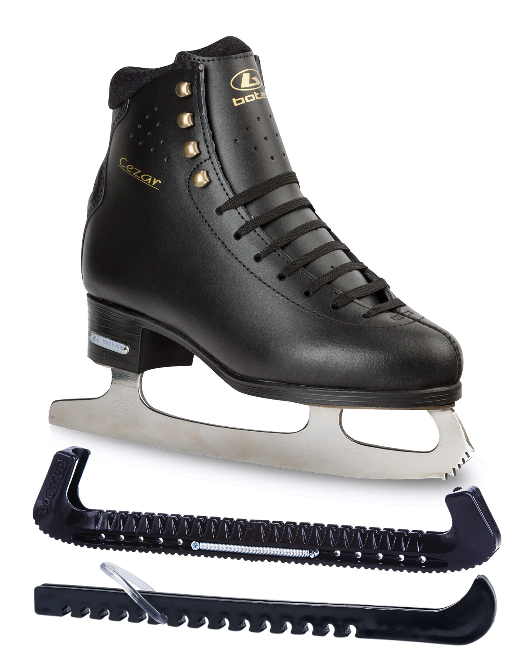 Men's & Boys' Figure Ice Skates - Premium Czech Republic-Made Boots with Skate Guards - Perfect for Ice Skating, Hockey Practice & Winter Sports