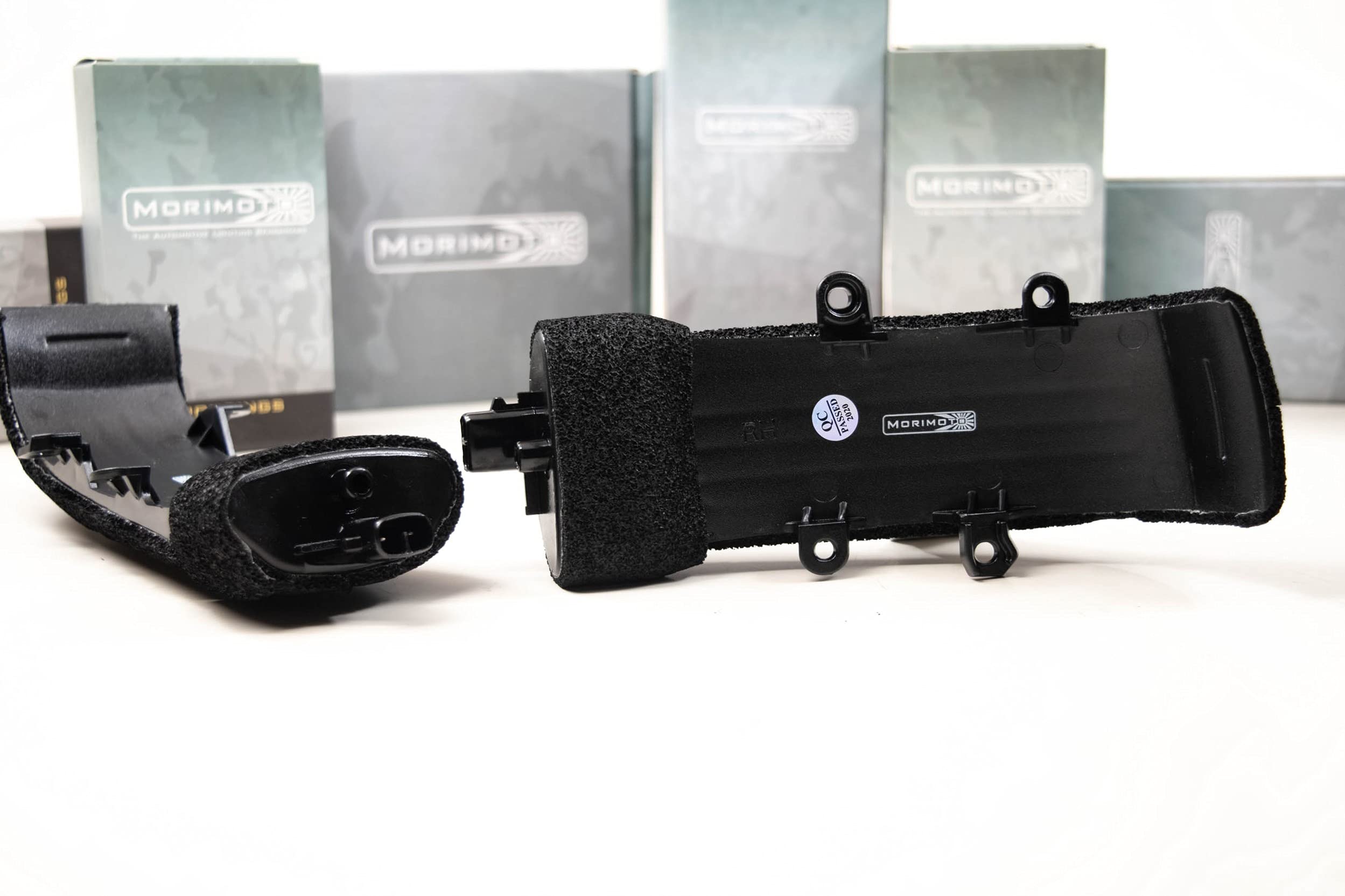 Morimoto XB LED Side Mirror Lights - Smoked Housing for Toyota Tacoma (2012-2015) | Plug & Play Assembly | Easy Installation | Front Amber LED Lights (1x LFM24) | Enhanced Nighttime Visibility & Safety for Off-Road Adventures