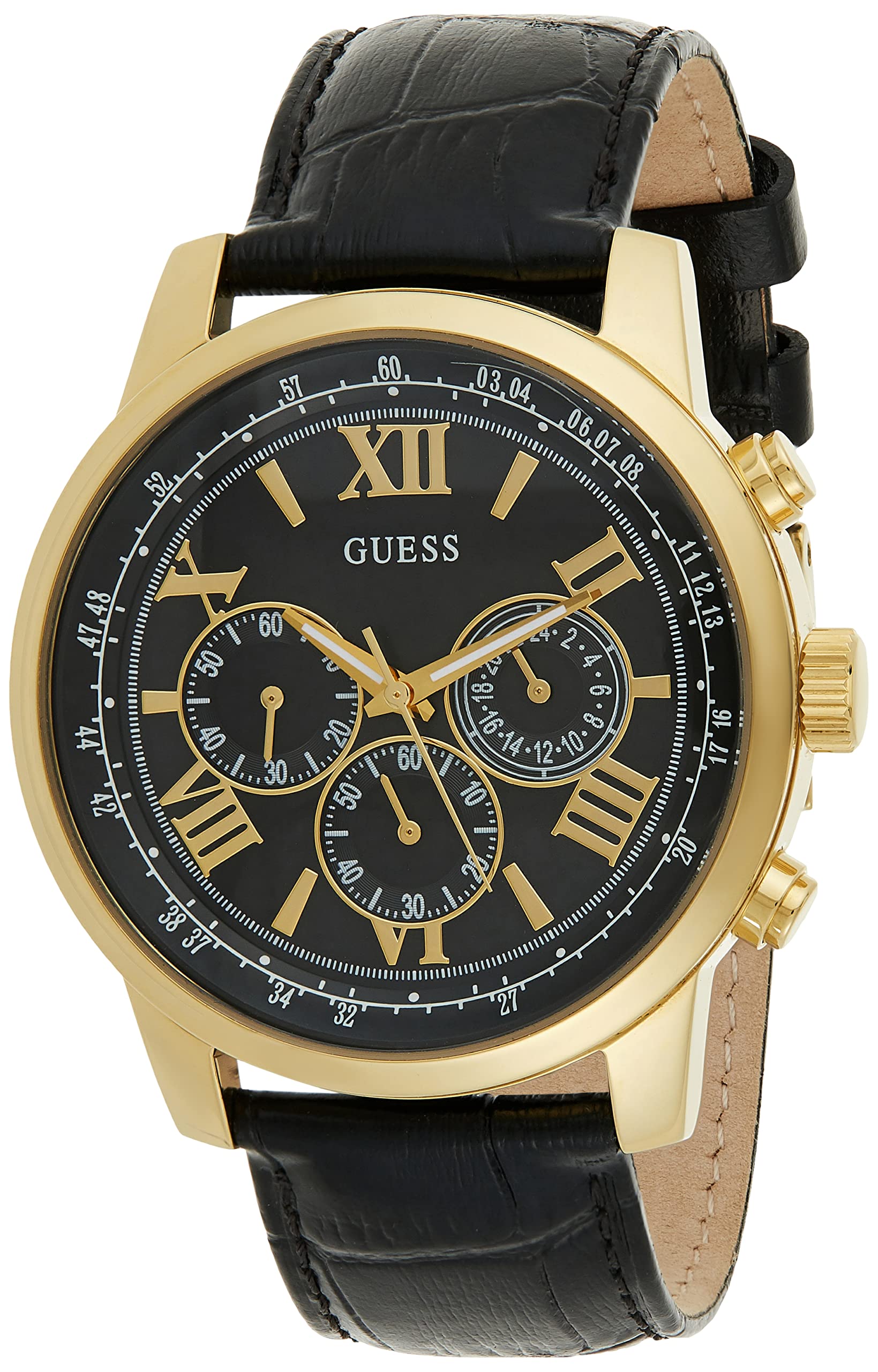 GUESS HORIZON Men's Watch W0380G7 - Stylish Analog Quartz Watch for Business & Casual Wear | Perfect for Office, Dating & Everyday Use