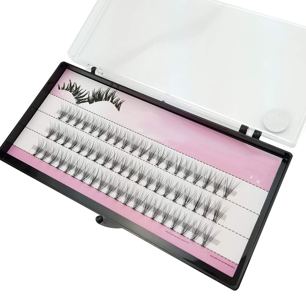 Baost 60 Clusters Handmade Grafting False Eyelashes - Knot-Free Natural Long Individual Fake Eyelashes for Makeup | 6mm Rapid Cluster Eyelash Extensions | Perfect for Daily Wear, Special Occasions & Professional Makeup Artists