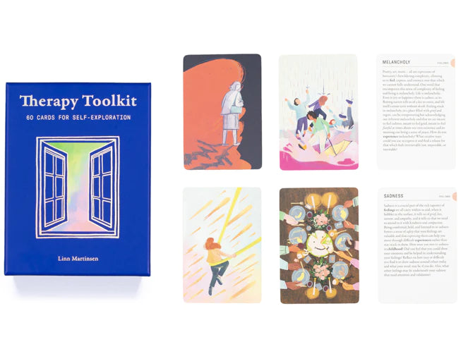 Therapy Toolkit: 60 Self-Exploration Cards for Mental Wellness & Personal Growth | Perfect for Counselors, Therapists & Self-Care Practices