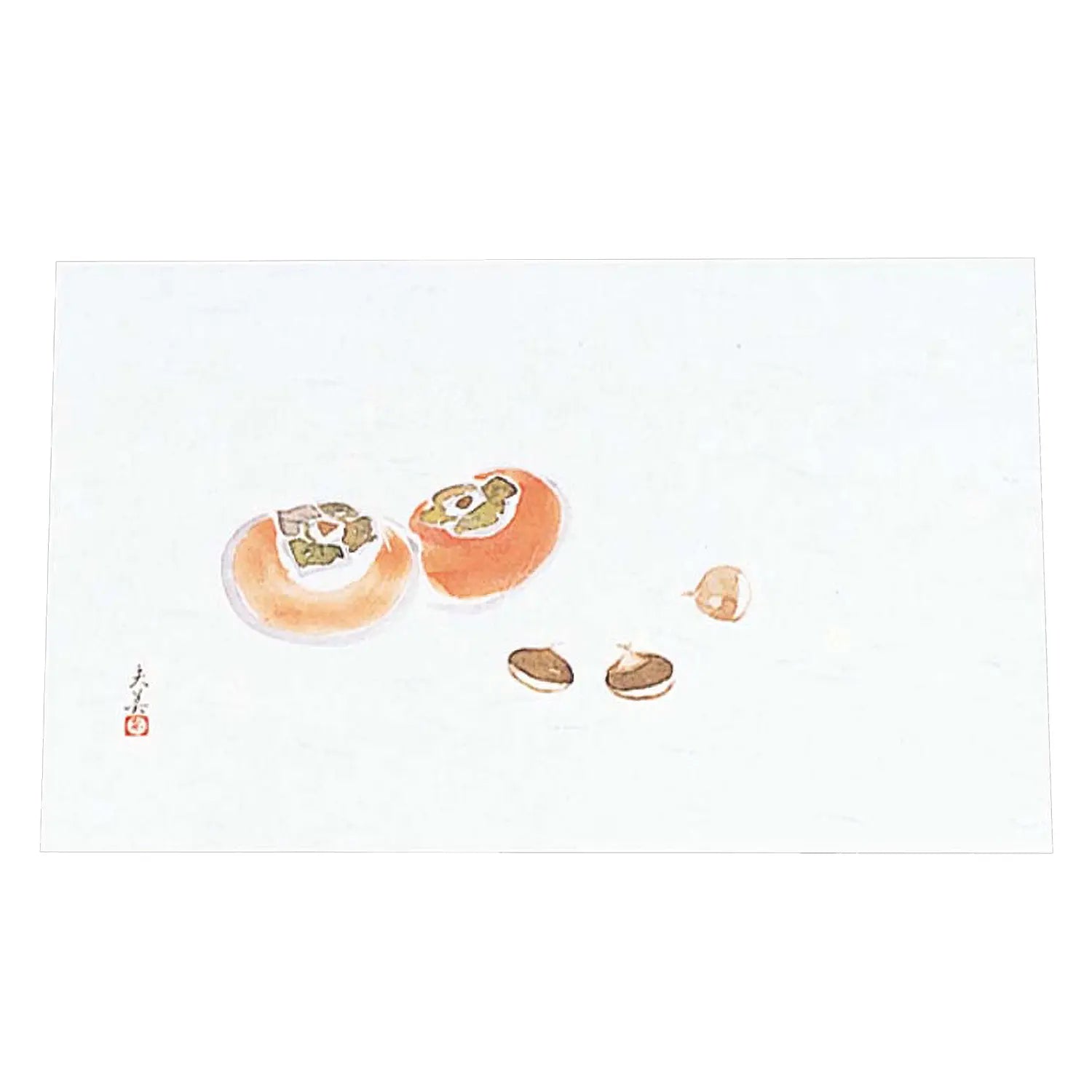 MIN Japanese Washi Paper Placemats - Natural Kaki & Chestnut Design - Set of 100 pcs - Elegant Table Setting for Dining, Party Decor, and Home Aesthetics