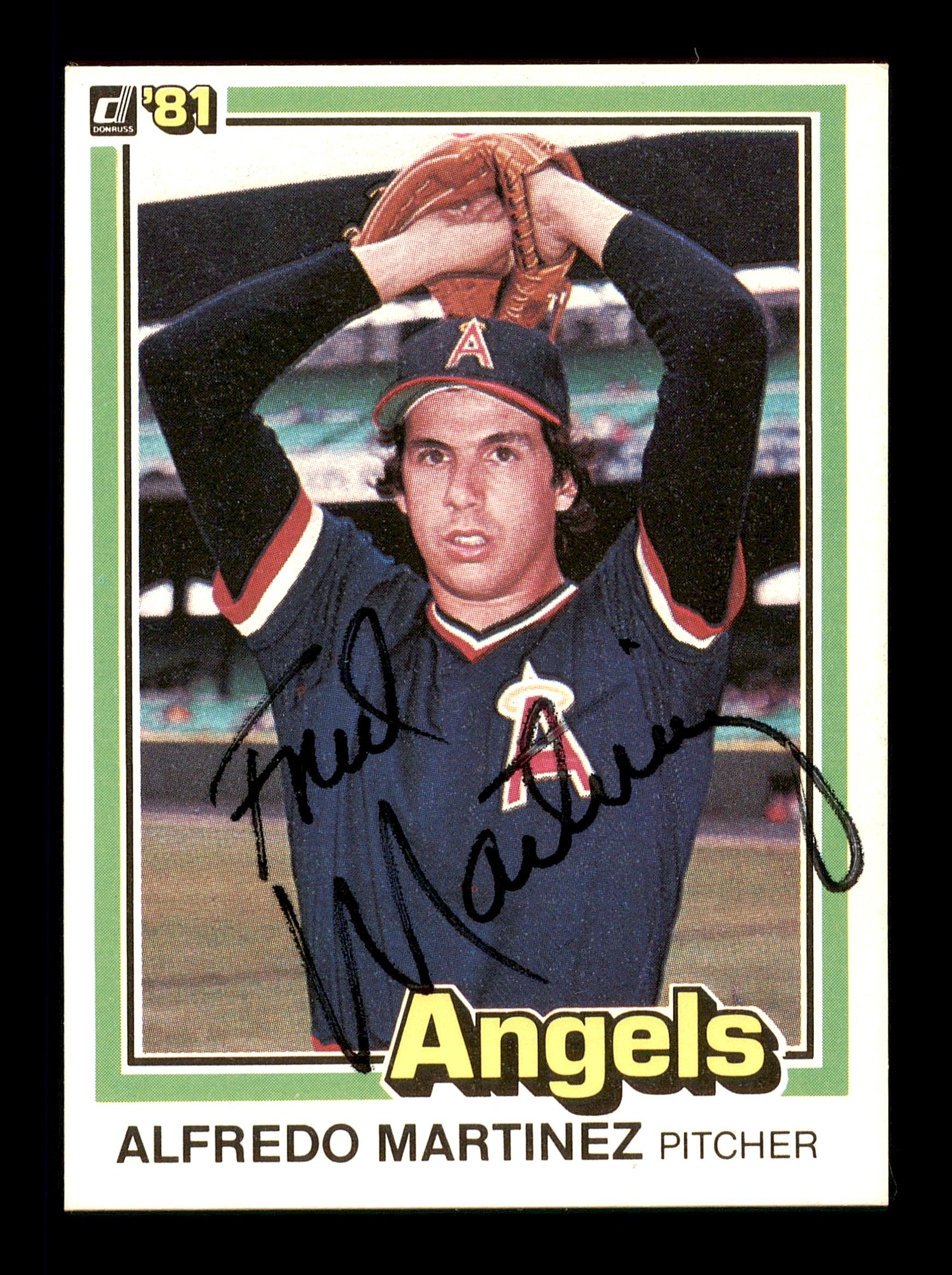 Alfredo Fred Martinez Autographed 1981 Donruss Baseball Card #172 - California Angels Collectible - SKU #166476 - Perfect for Sports Memorabilia Collections and Fan Displays